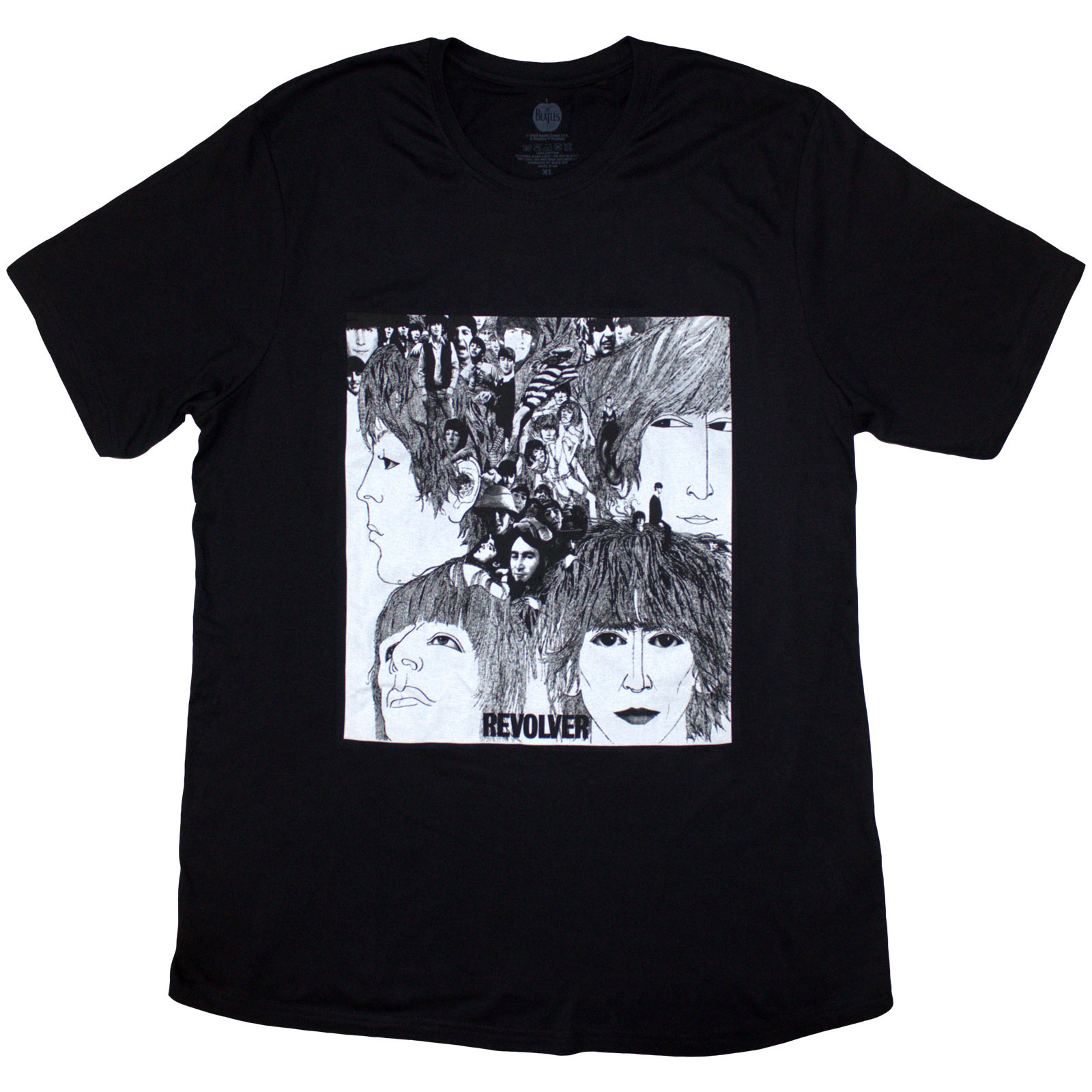 Tričko The Beatles - Revolver Album Cover, Žena,Čierna,4XL