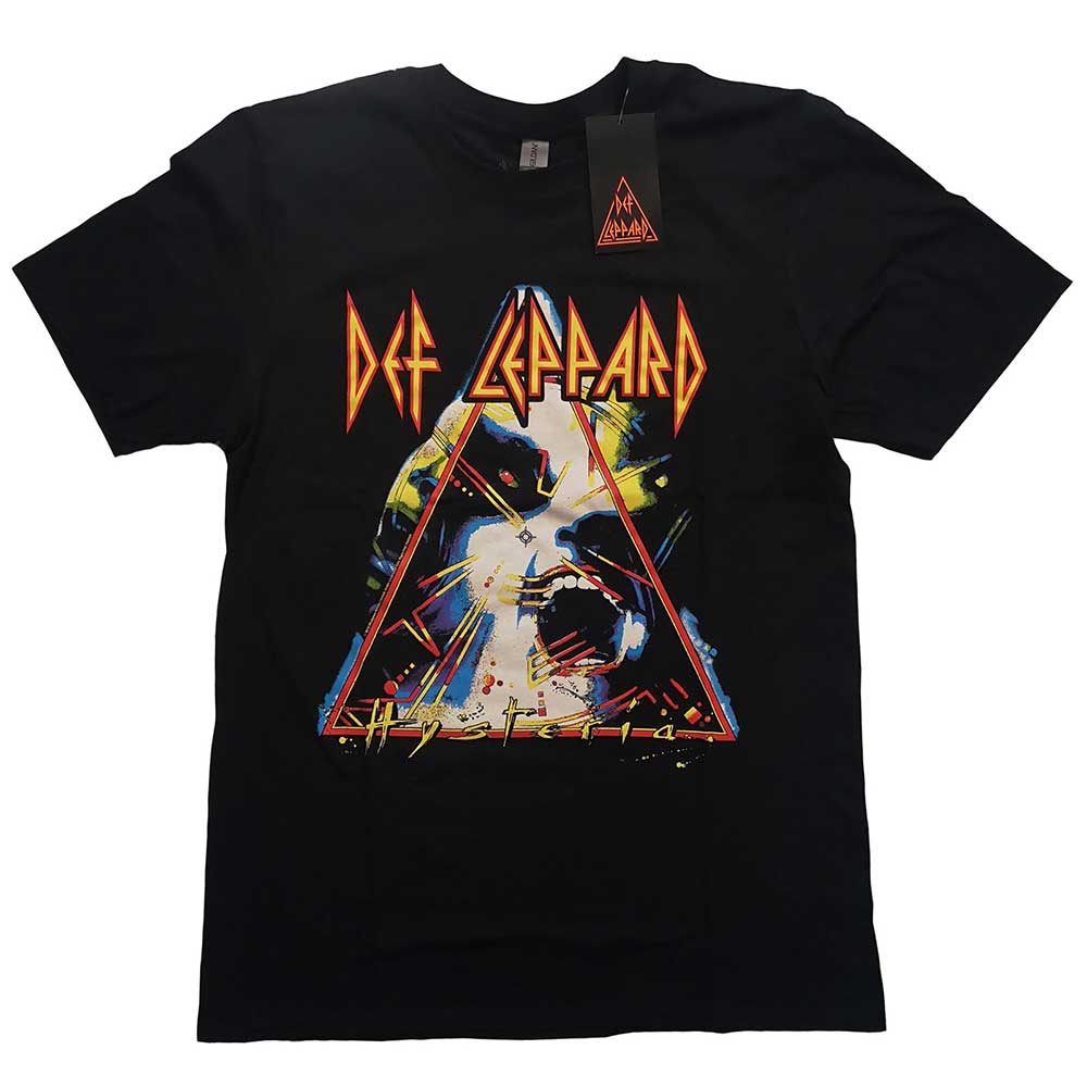 Tričko Def Leppard - Hysteria, Unisex,Čierna,XXL