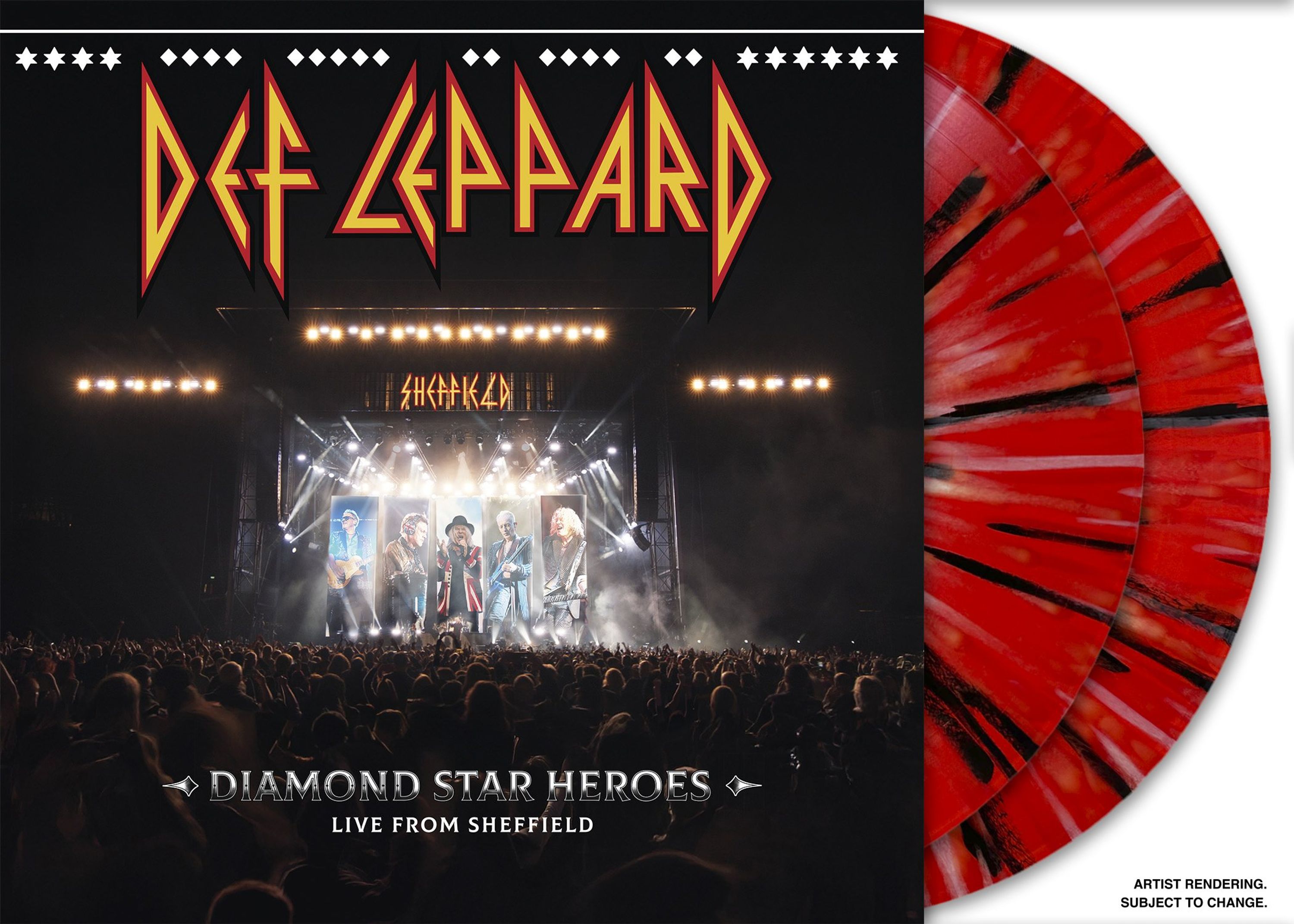 Vinyl Def Leppard - DIAMOND STAR HEROES LIVE..