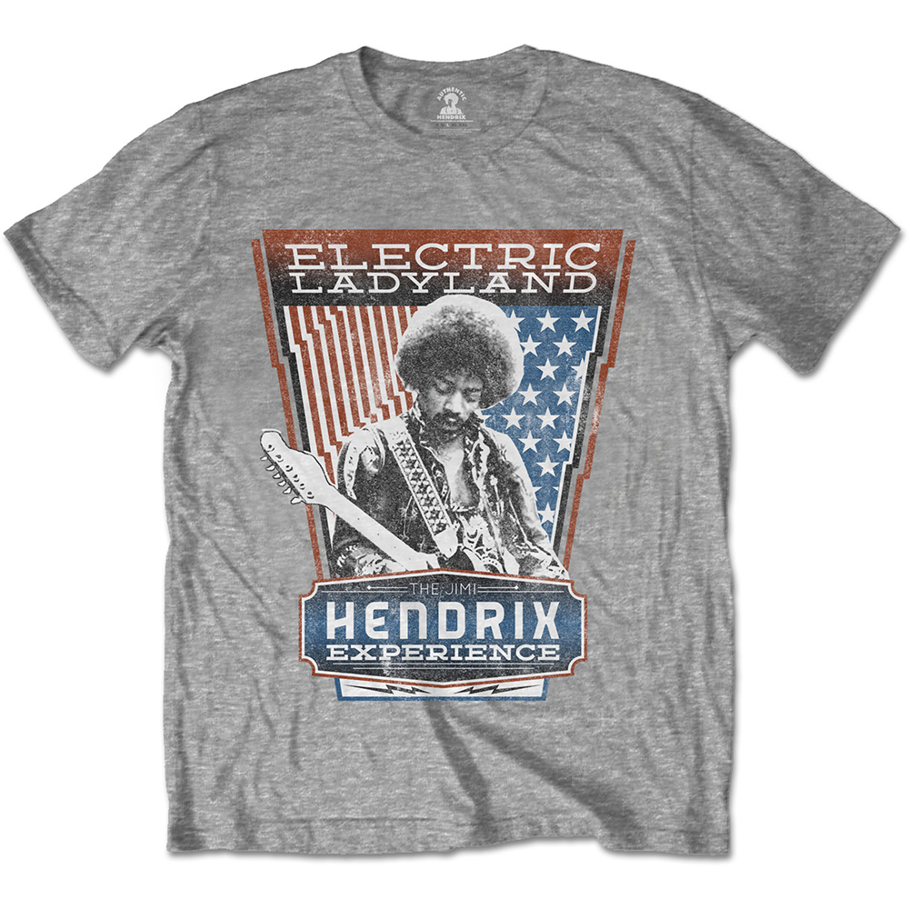 Tričko Jimi Hendrix - Electric Ladyland, Unisex,Šedá,XXL