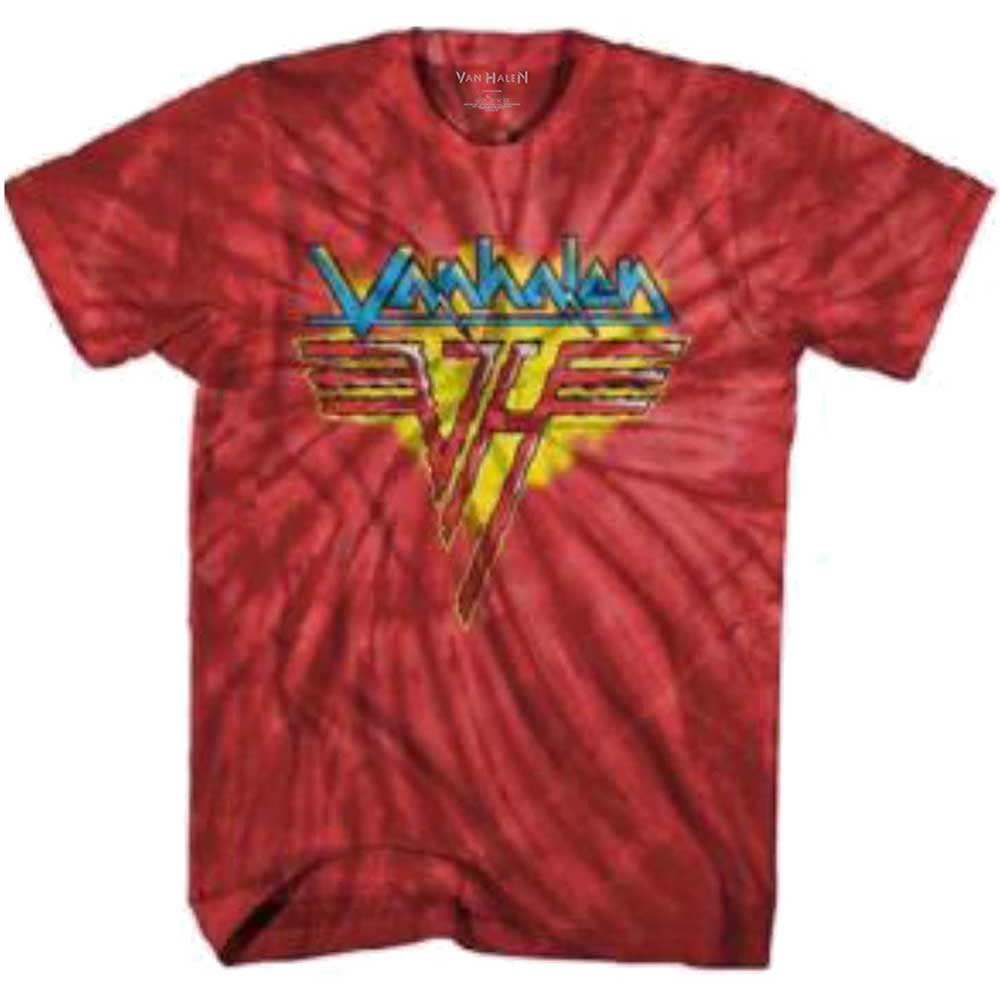 Tričko Van Halen - Jagged Logo, Unisex,Červená,XXL