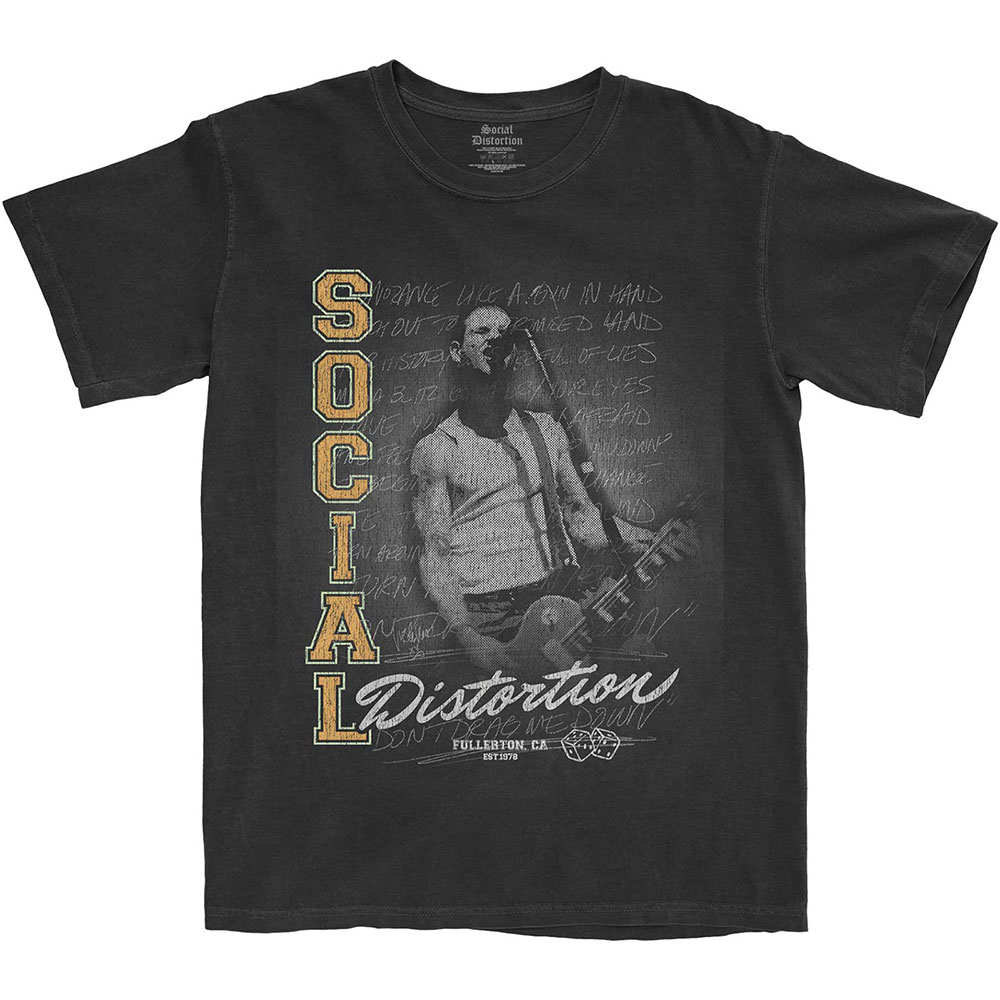 Tričko Social Distortion - Athletics, Unisex,Čierna,XXL