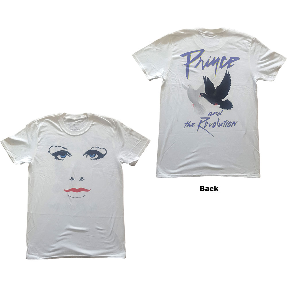 Tričko Prince - Faces & Doves, Unisex,Biela,XXL