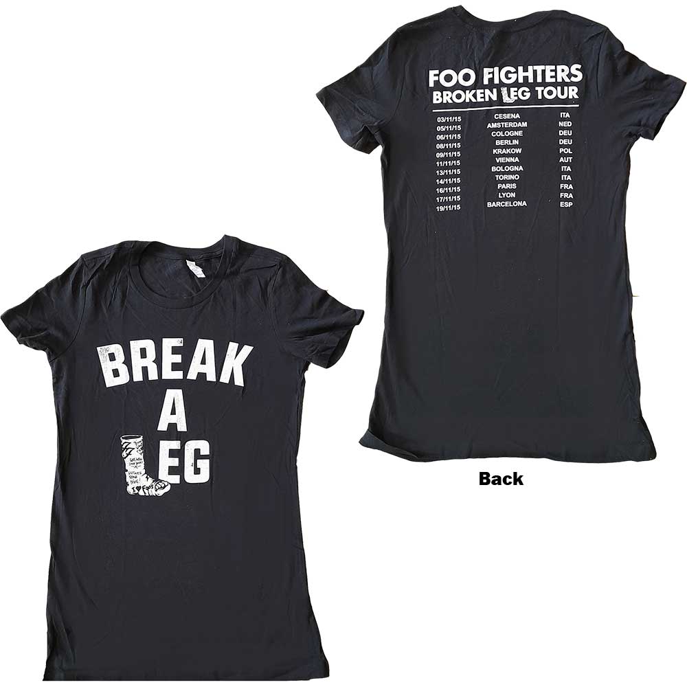 Tričko Foo Fighters - Break A Leg, Žena,Čierna,XL