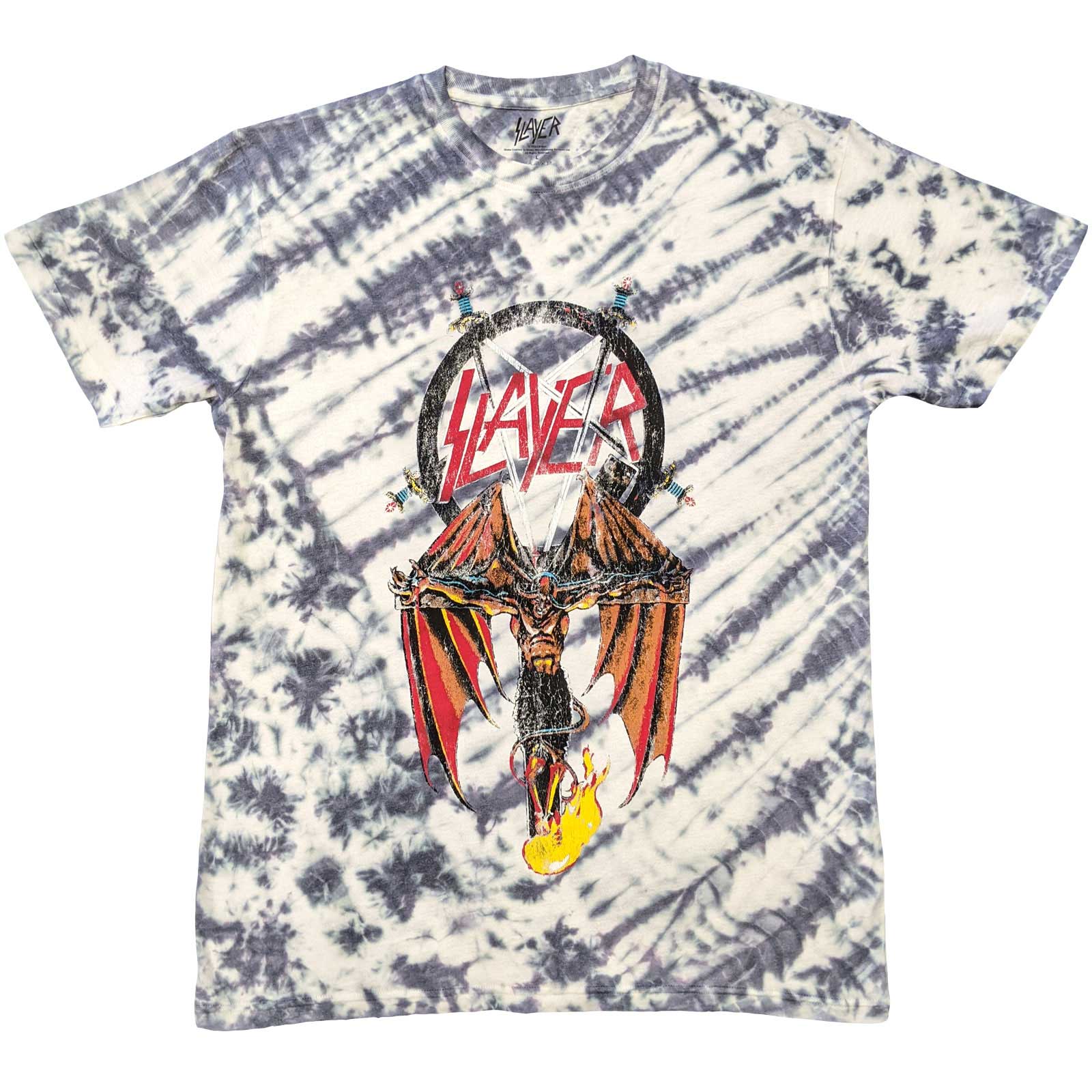 Tričko Slayer - Winged Crucifix, Unisex,Biela,XXL
