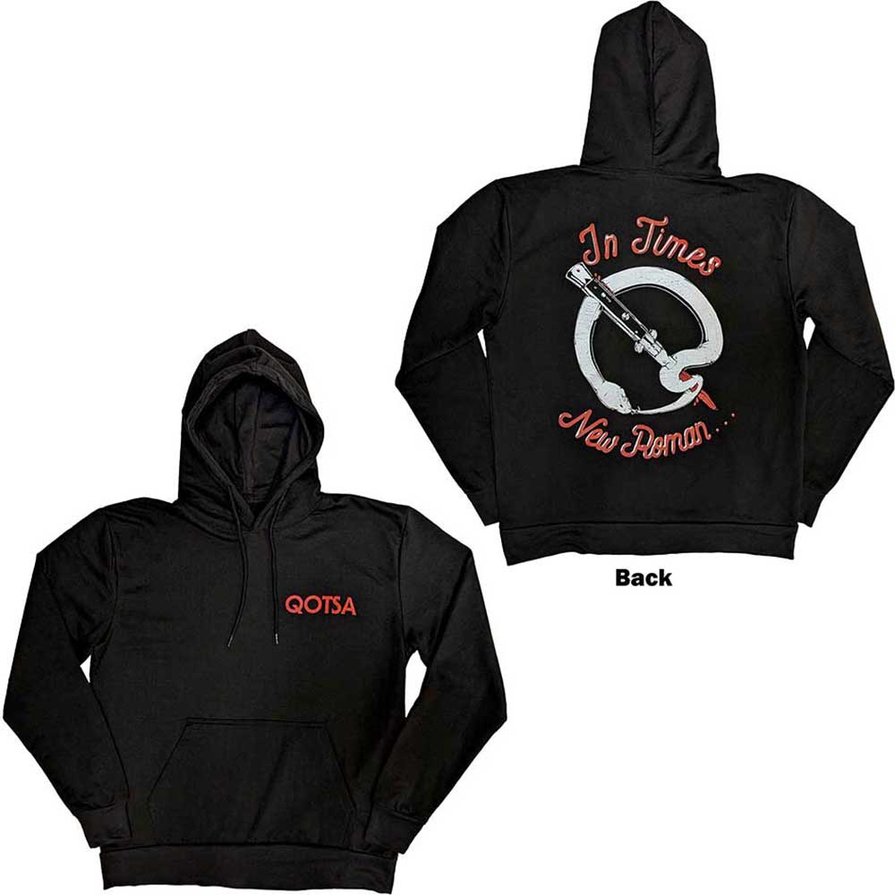 Mikina Queens of the Stone Age - Snake Logo, Unisex,Čierna,XXL
