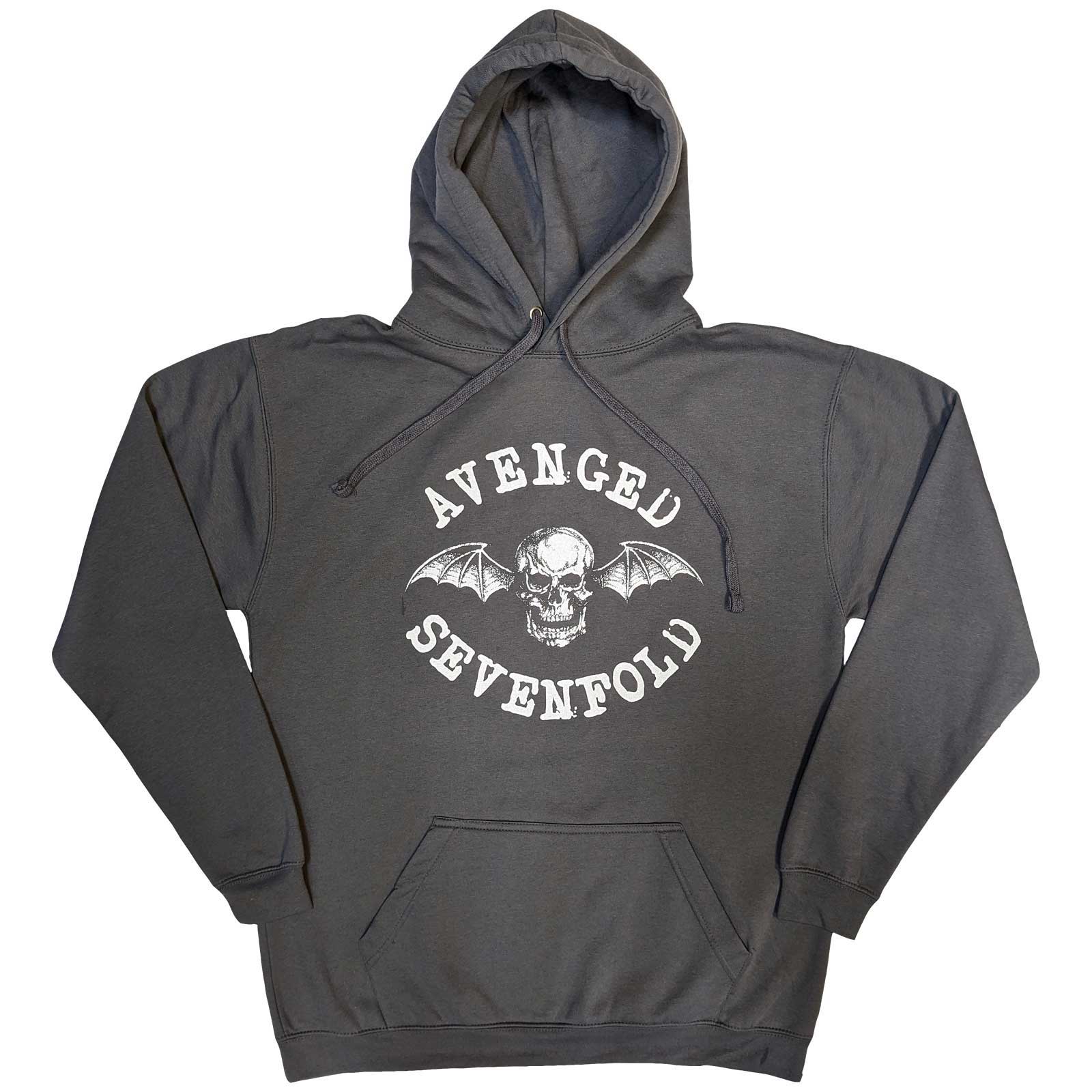 Mikina Avenged Sevenfold A7X - Logo, Unisex,Šedá,XL