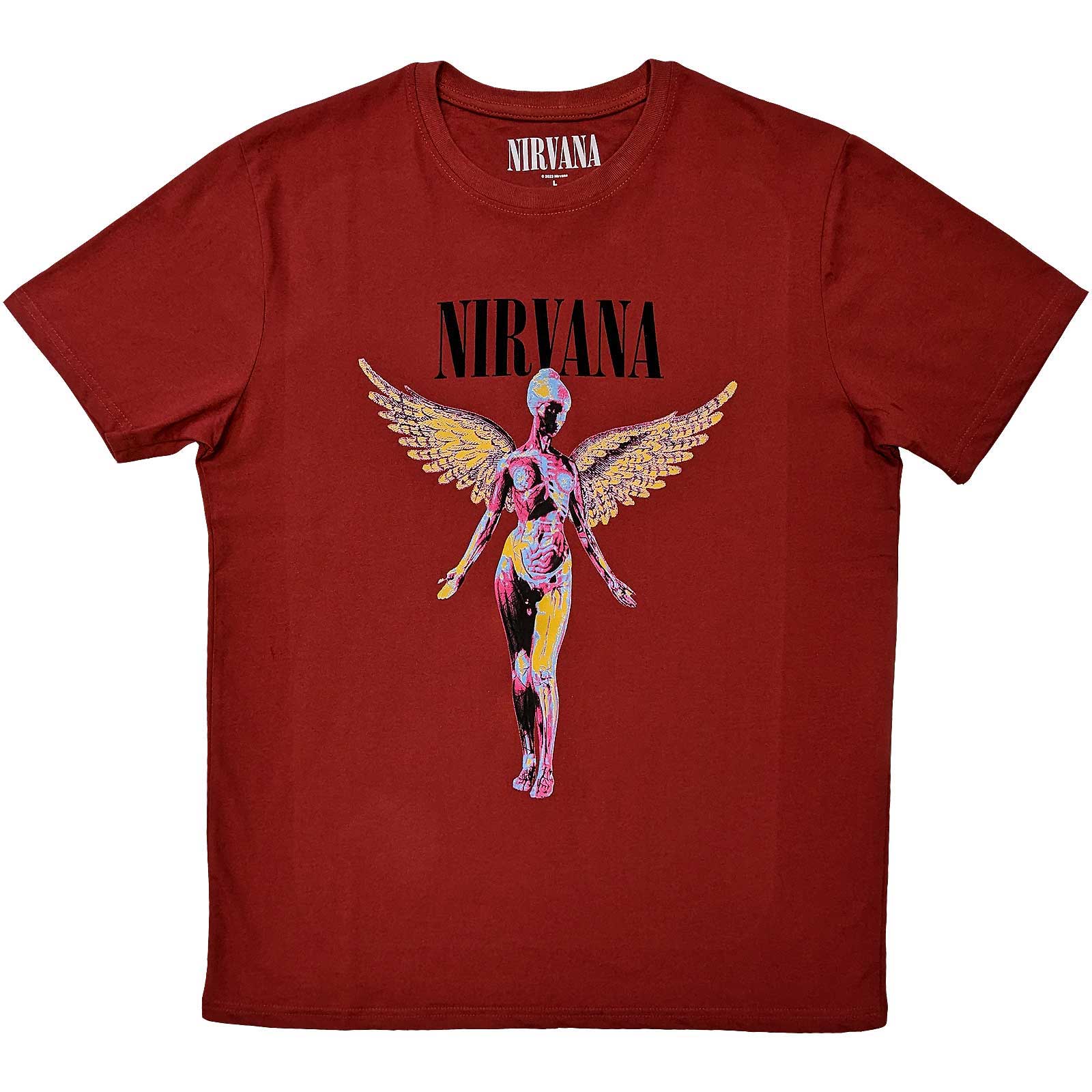 Tričko Nirvana - In Utero, Unisex,Červená,L