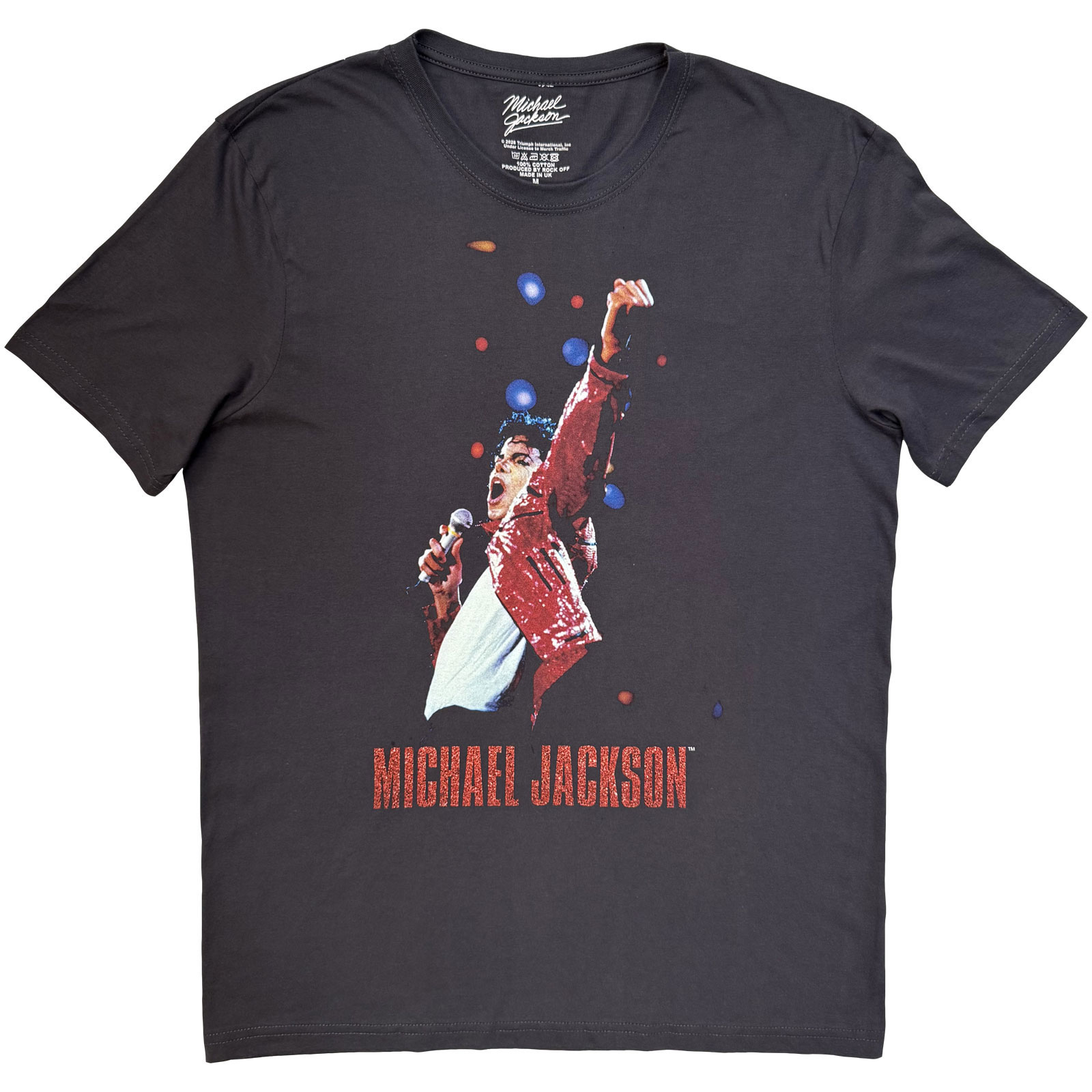 Tričko Michael Jackson - Beat It Live, Unisex,Šedá,XXL
