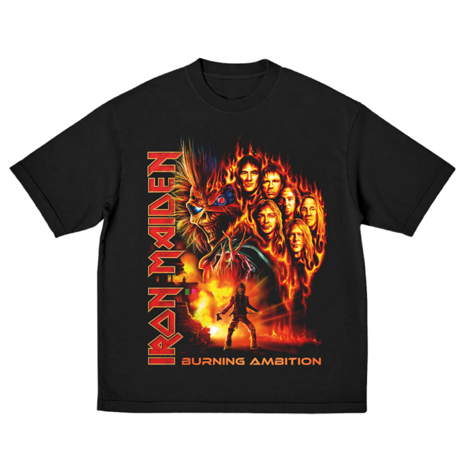 Tričko Iron Maiden - Burning Ambition, Unisex,Čierna,XXL