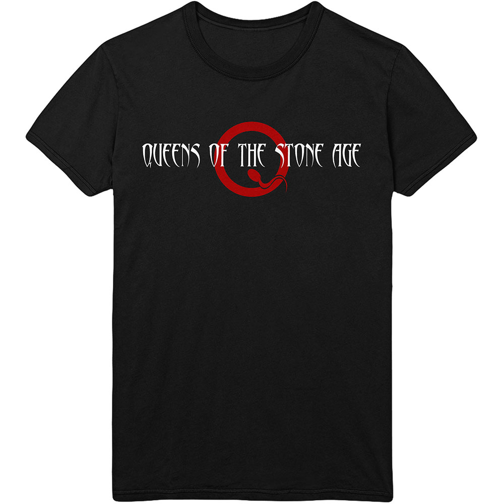Tričko Queens of the Stone Age - Text Logo, Unisex,Čierna,M