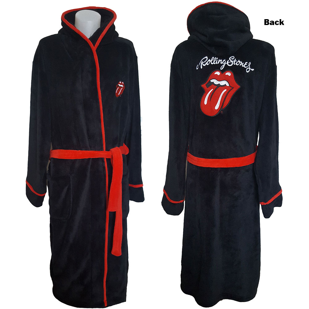 Župan The Rolling Stones - Classic Tongue, Unisex,Čierna,L/XL