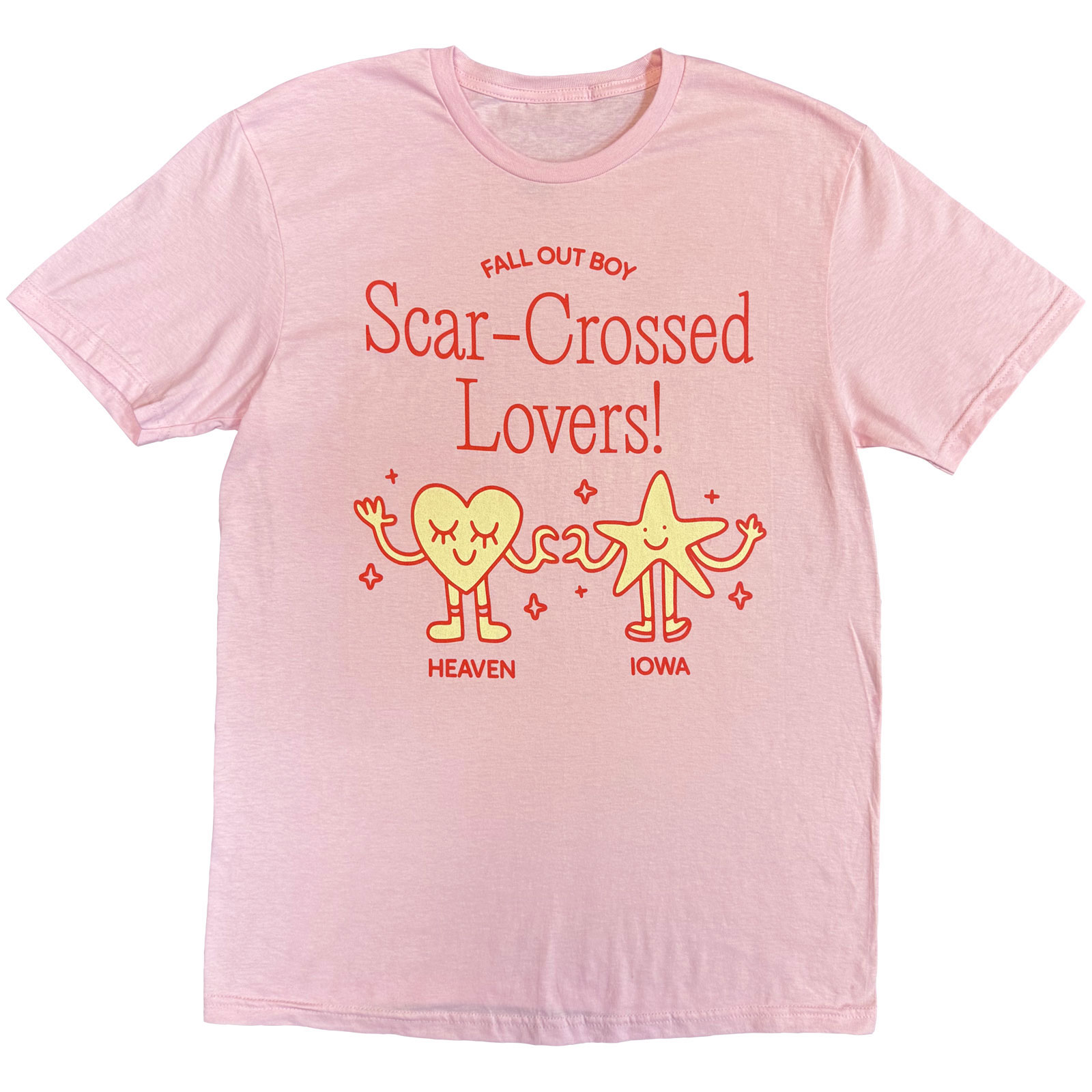 Tričko Fall Out Boy - Star Crossed Lovers, Unisex,Ružová,XXL