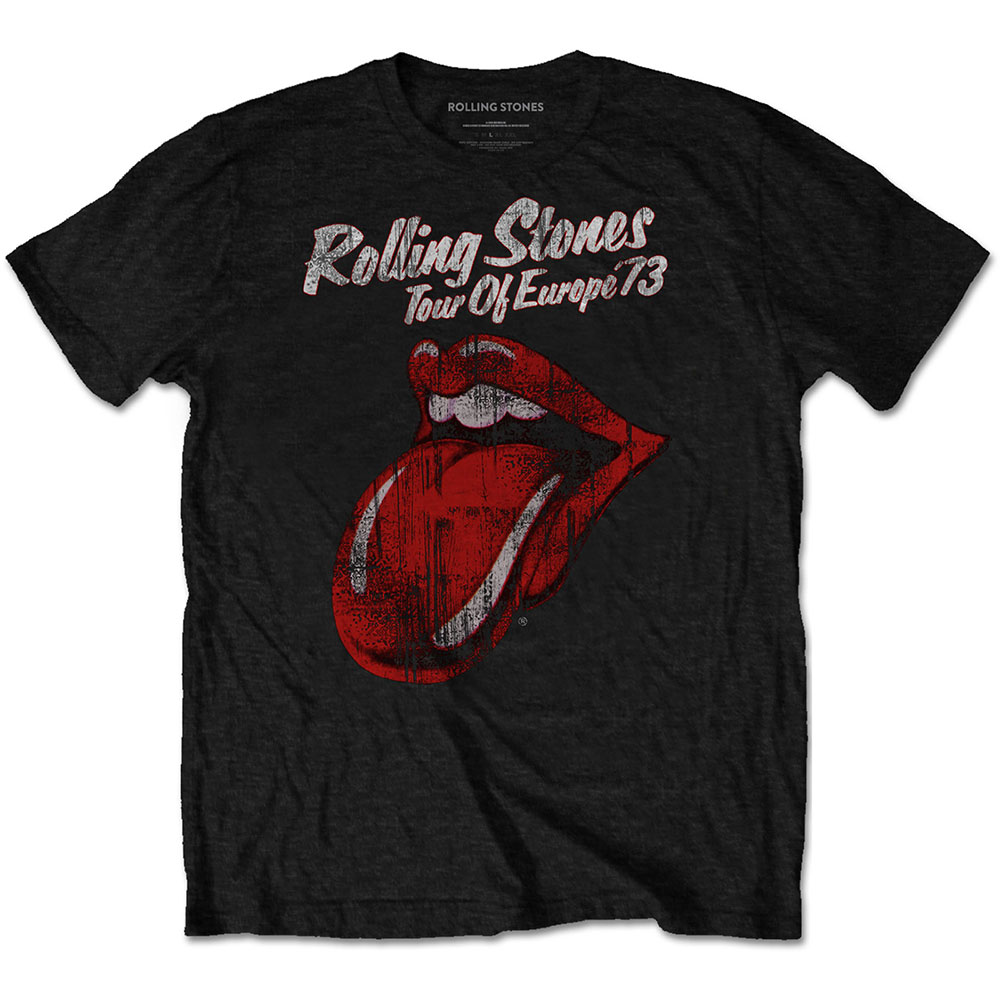 Tričko The Rolling Stones - 73 Tour, Unisex,Čierna,XXL