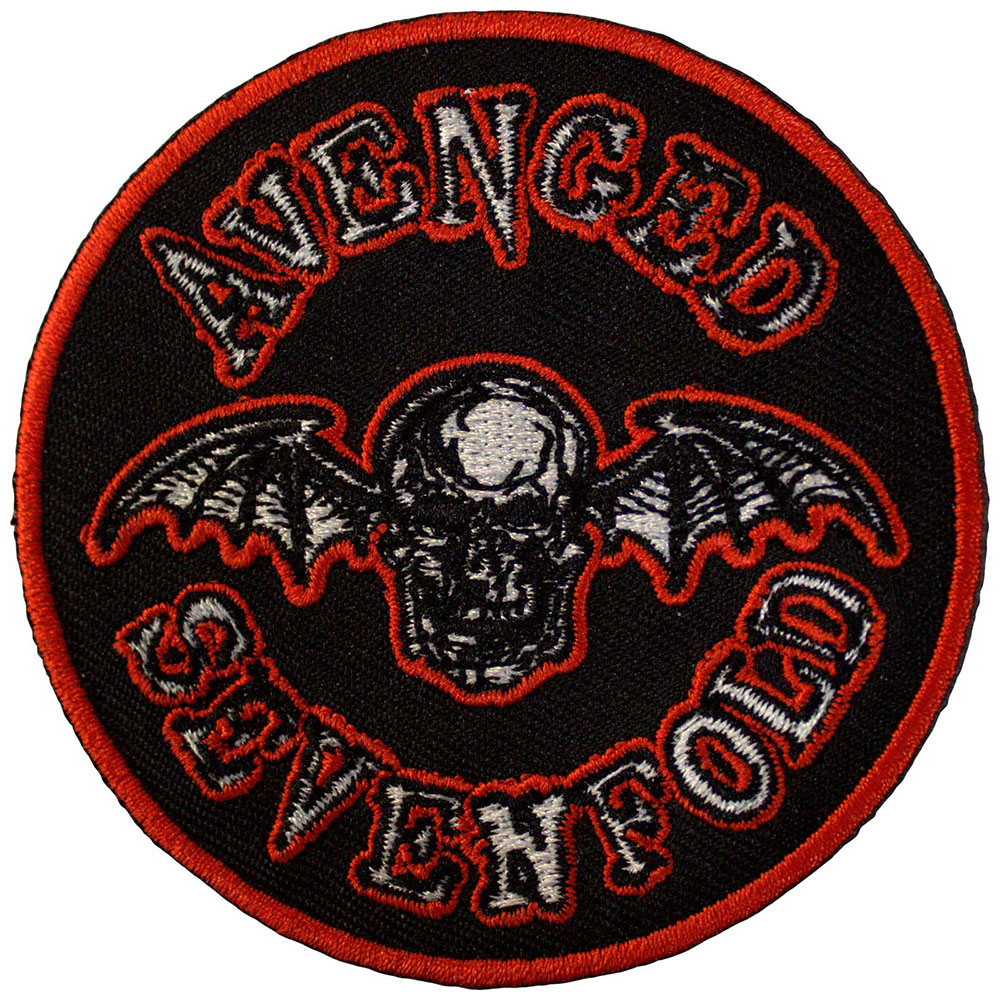 Nažehlovačka Avenged Sevenfold A7X - Deathbat Orange Border