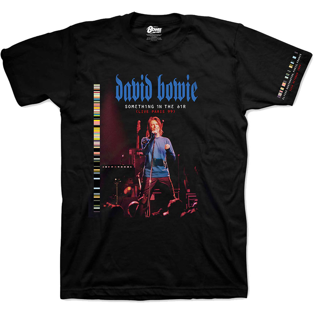 Tričko David Bowie - Live In Paris, Unisex,Čierna,XXL