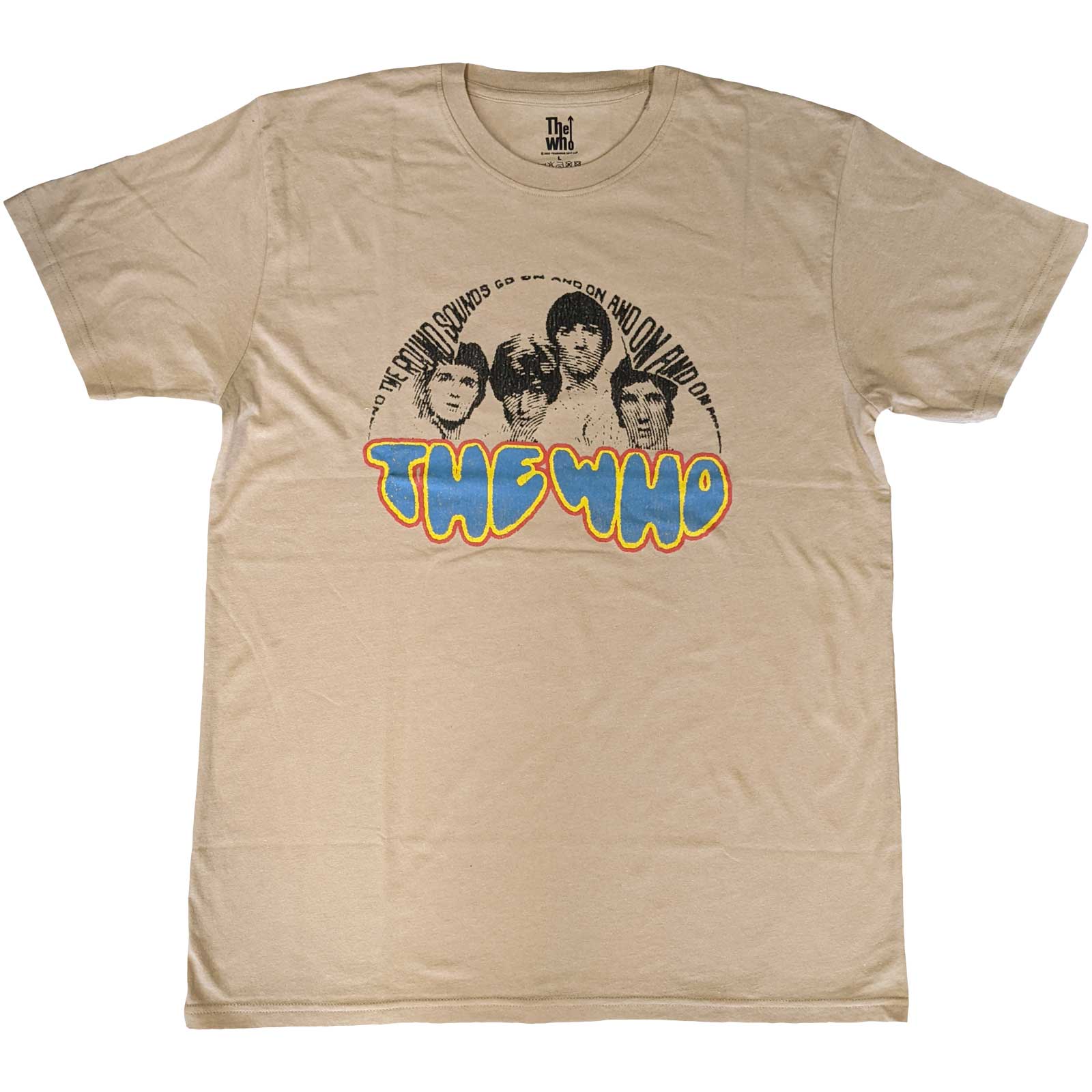 Tričko The Who - On and On, Unisex,Natural,XXL
