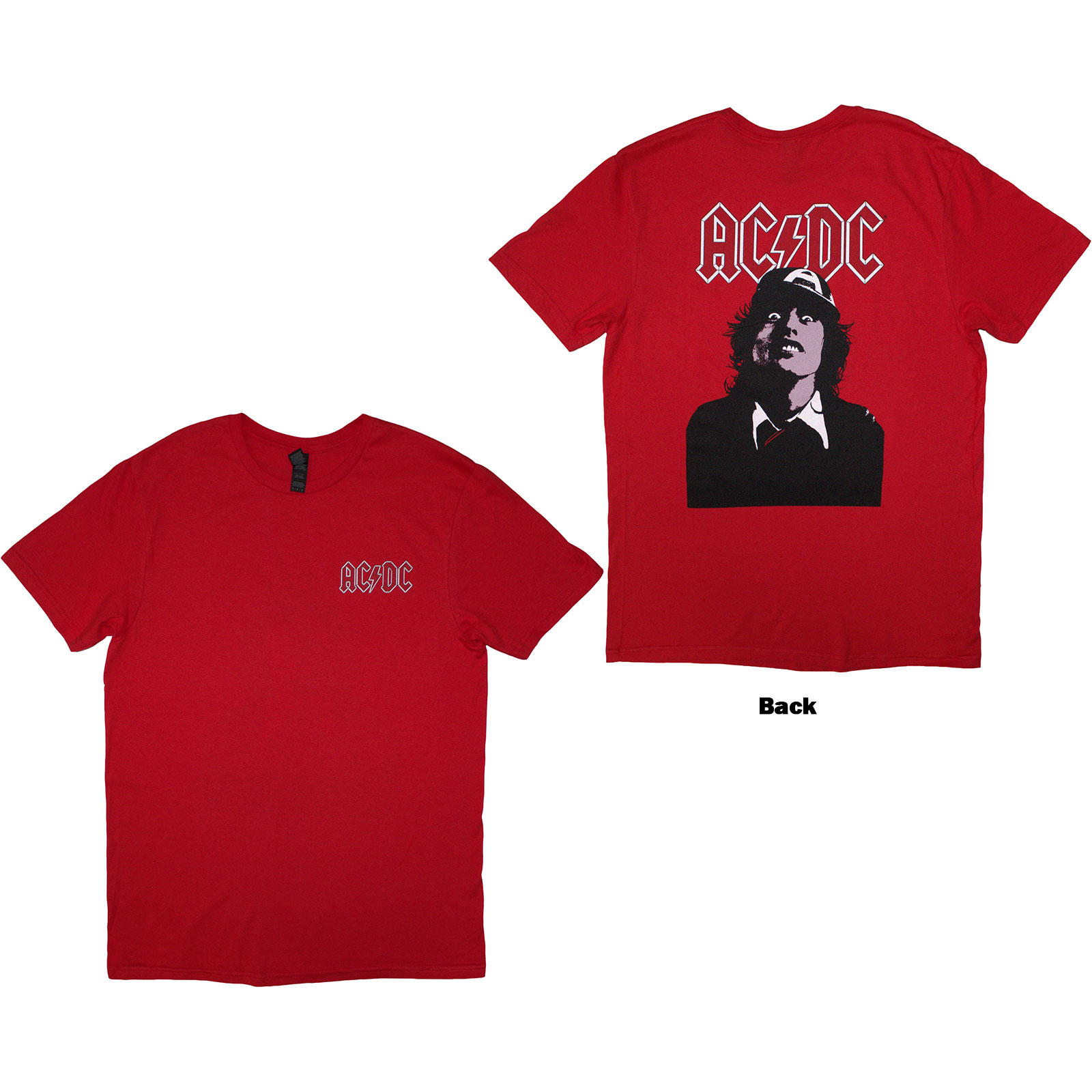 Tričko AC/DC - Mini Logo / Lock Up Your Daughters, Unisex,Červená,XXL