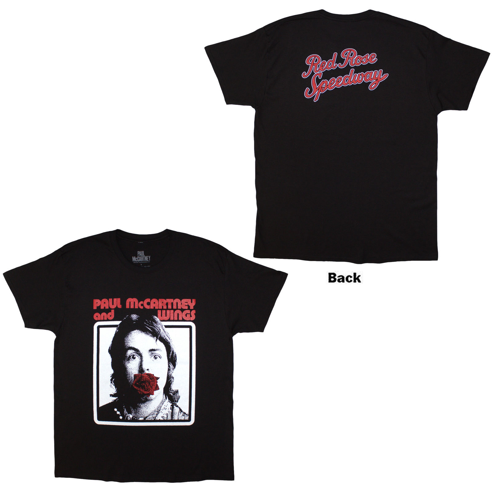Tričko Paul McCartney - Red Rose Speedway, Unisex,Čierna,M