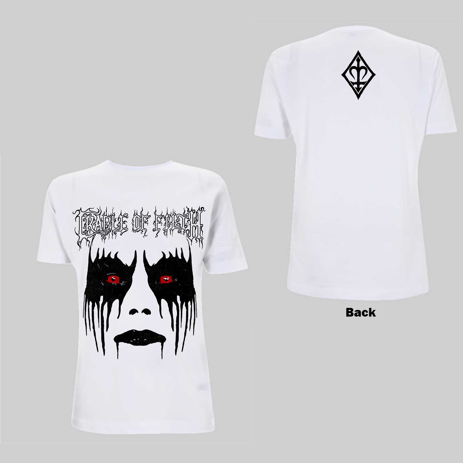 Tričko Cradle of Filth - Dani Make Up, Unisex,Biela,L