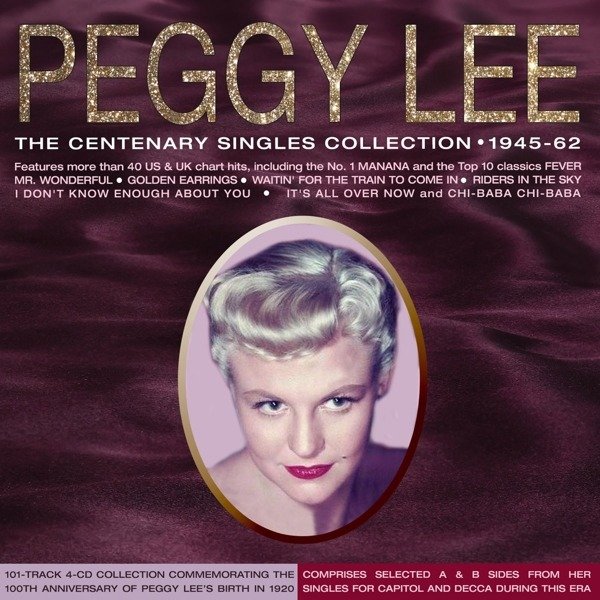 CD Peggy Lee - CENTENARY SINGLES COLLECTION 1945-62