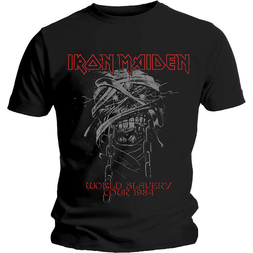 Tričko Iron Maiden - World Slavery 1984 Tour, Unisex,Čierna,XXL