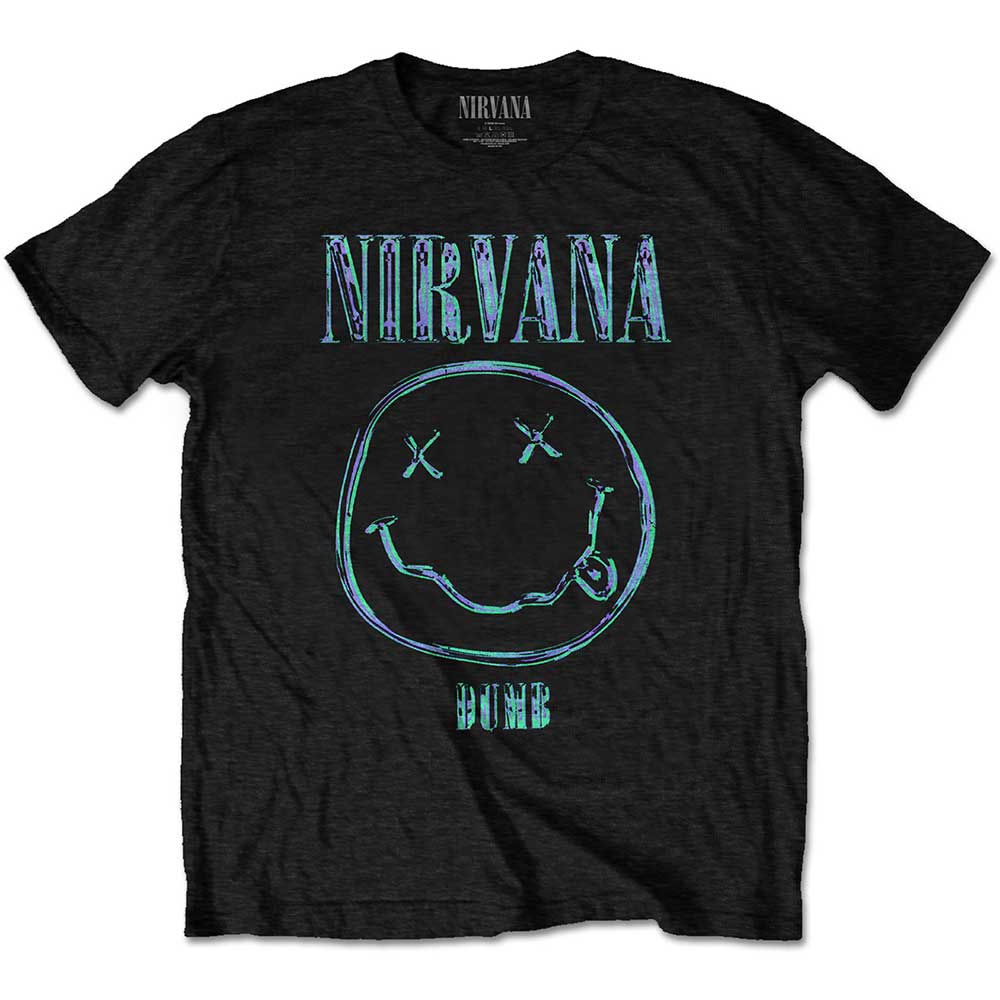 Tričko Nirvana - Dumb, Unisex,Čierna,XXL