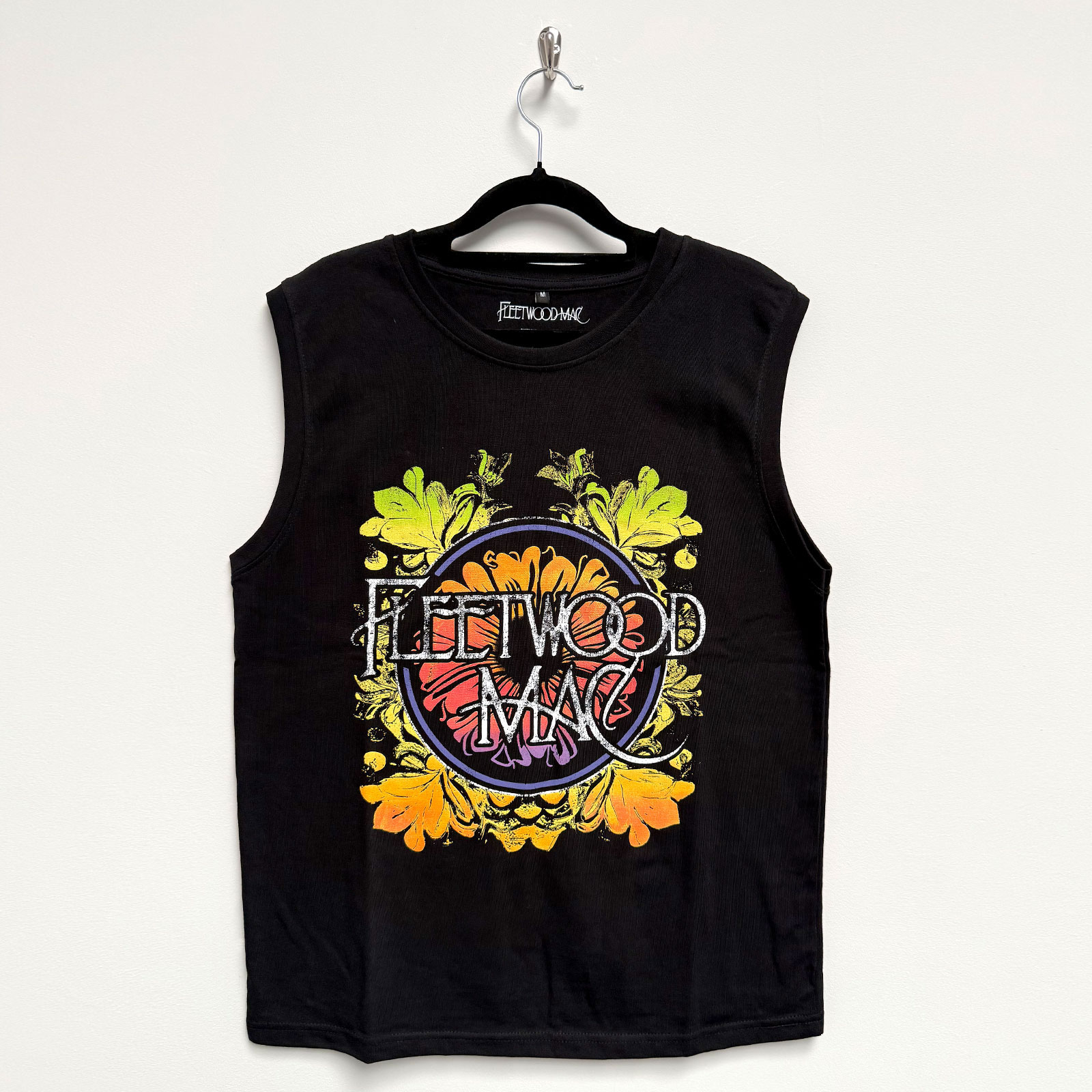Tielko Fleetwood Mac - Circle Floral Logo, Unisex,Čierna,XXL