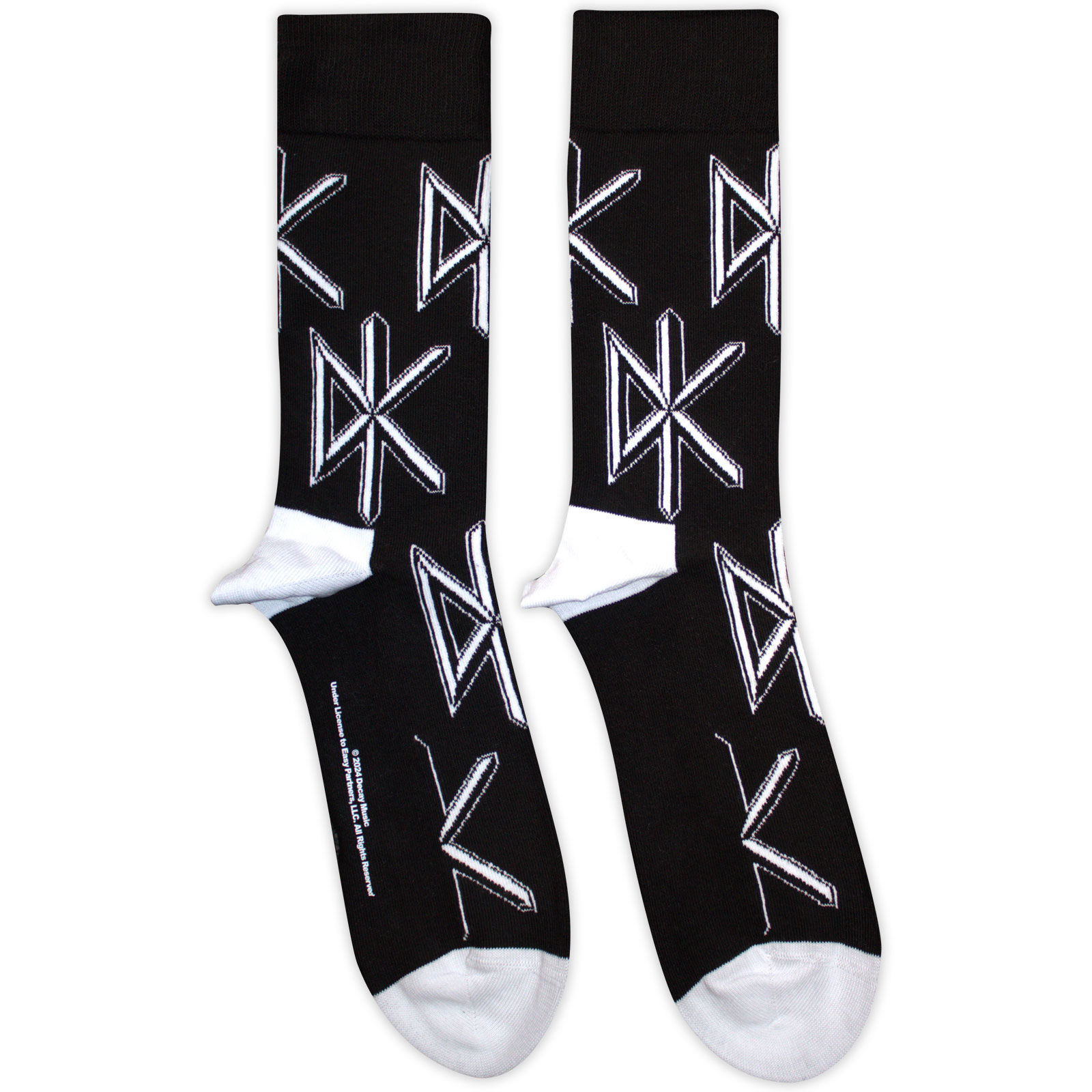 Ponožky Dead Kennedys - DK Logo Repeat, Unisex,Čierna,UK 7 - 11