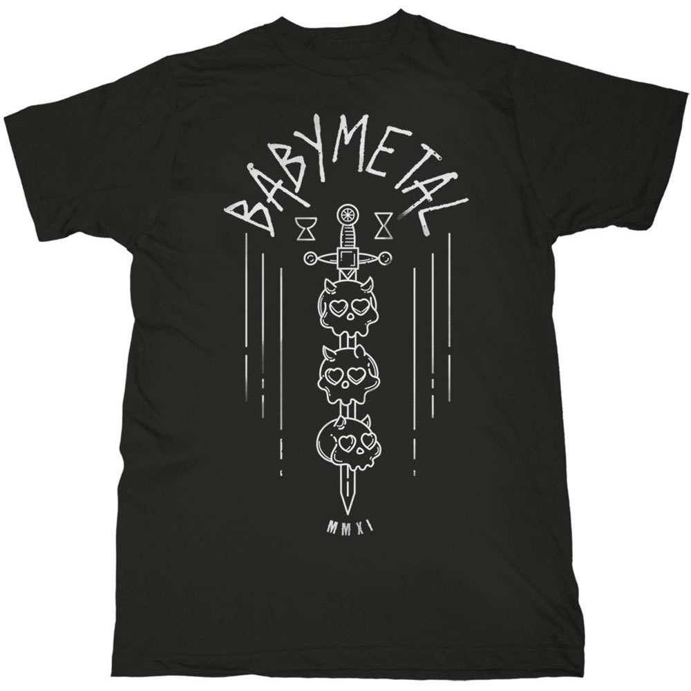 Tričko BABYMETAL - Skull Sword, Unisex,Čierna,XXL