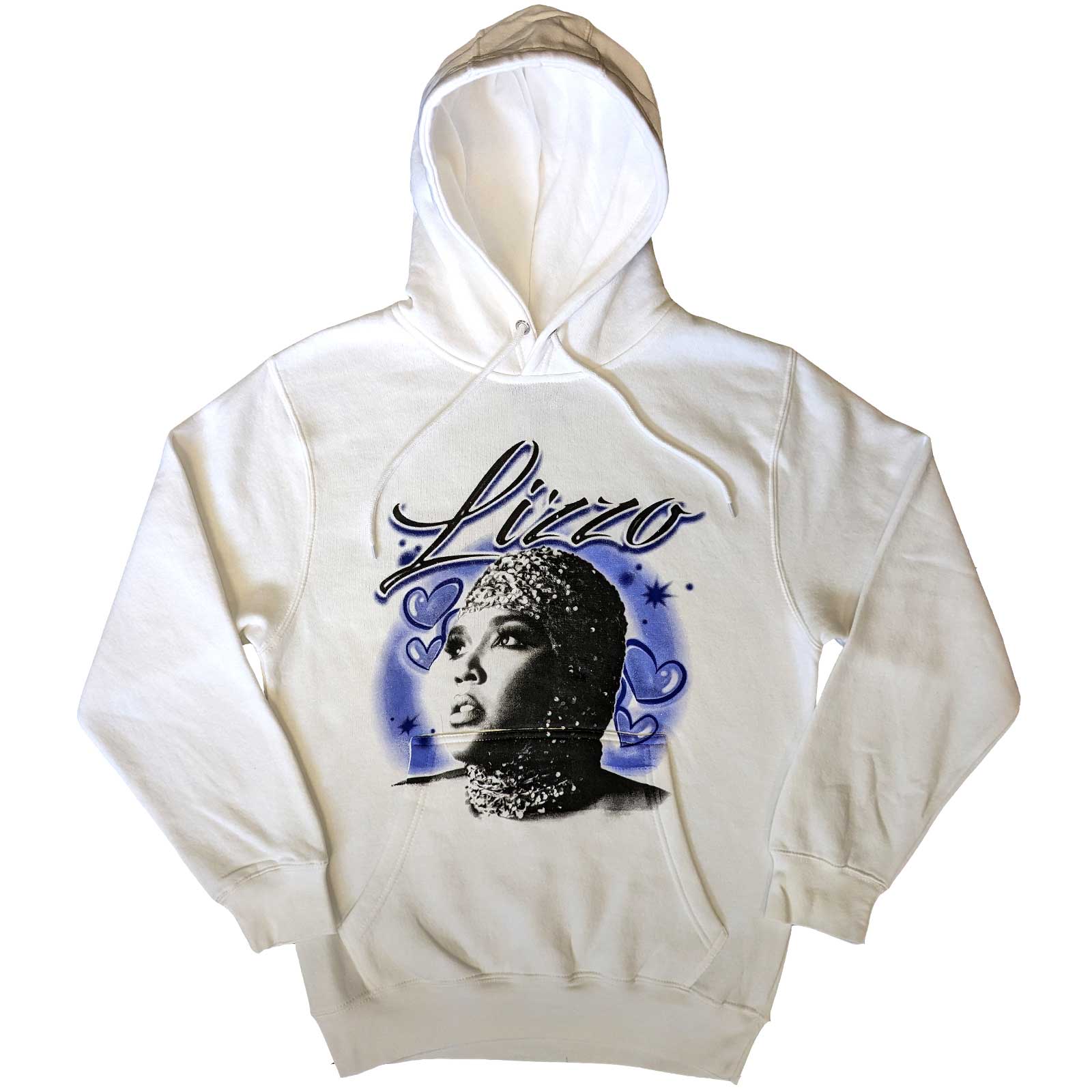 Mikina Lizzo - Special Hearts Airbrush, Unisex,Biela,XXL