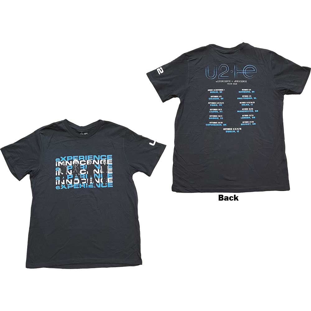 Tričko U2 - Repeat Logo, Unisex,Čierna,XXL