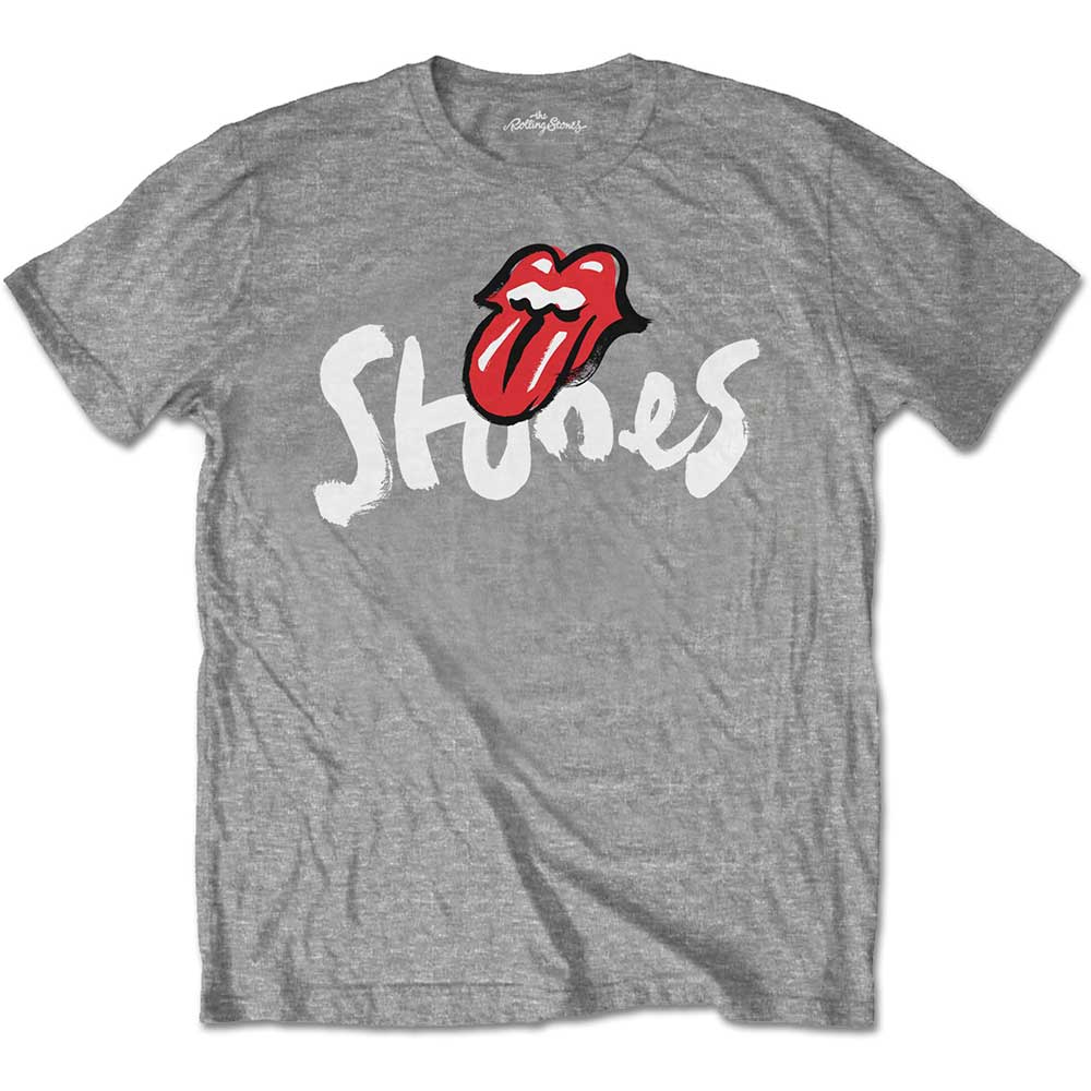 Tričko The Rolling Stones - No Filter Brush Strokes, Unisex,Šedá,XL