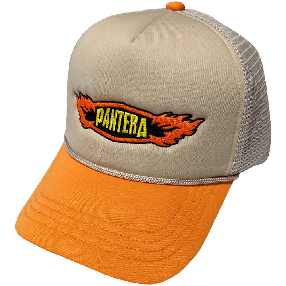 Šiltovka Pantera - Flames Logo, Unisex,Oranžová,Univerzálna