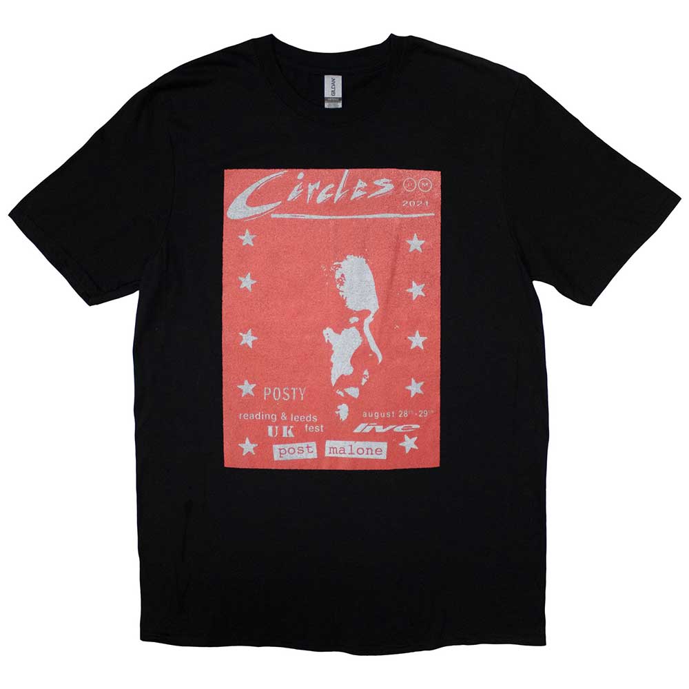 Tričko Post Malone - Circles Live, Unisex,Čierna,XXL