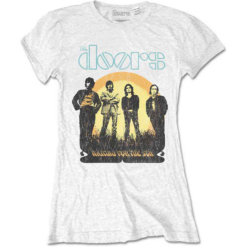 Tričko The Doors - Waiting for the Sun, Žena,Biela,M