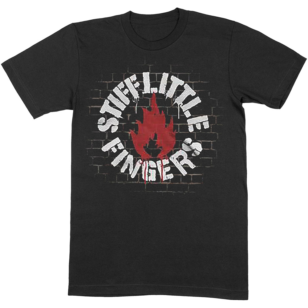 Tričko Stiff Little Fingers - Wall, Unisex,Čierna,XXL