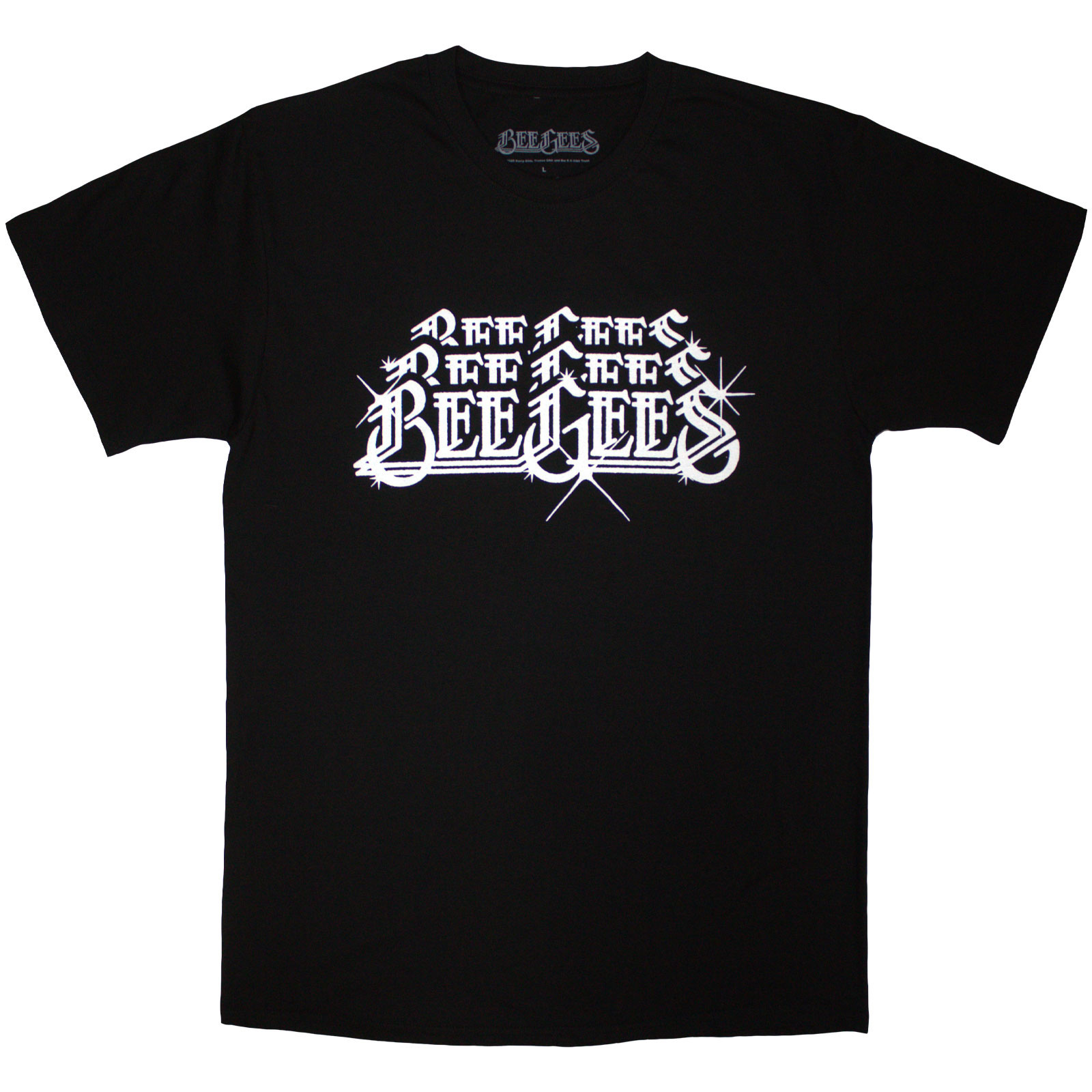 Tričko Bee Gees - Stacked Logo, Unisex,Čierna,XXL