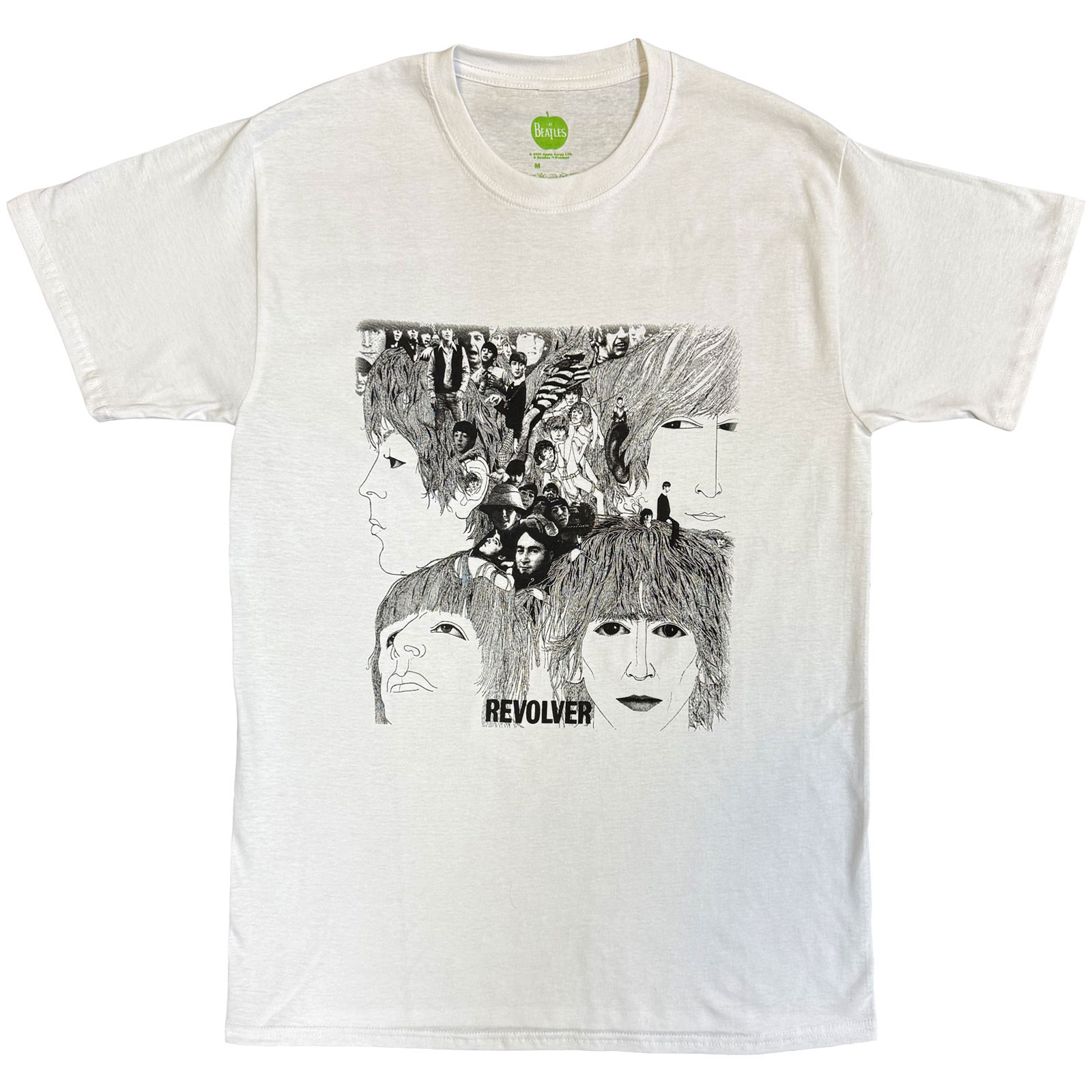 Tričko The Beatles - Revolver Album Cover, Unisex,Biela,XXL
