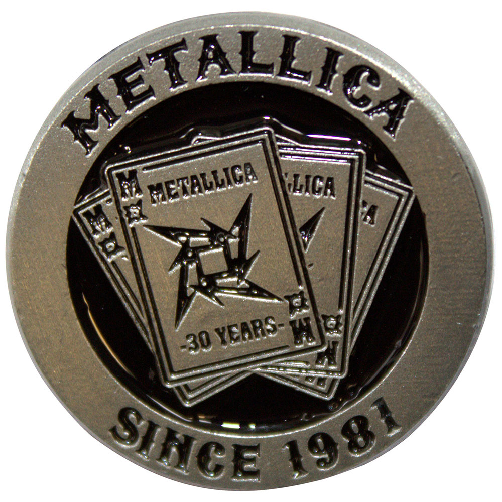 Odznak Metallica - 30th Anniversary Playing Card