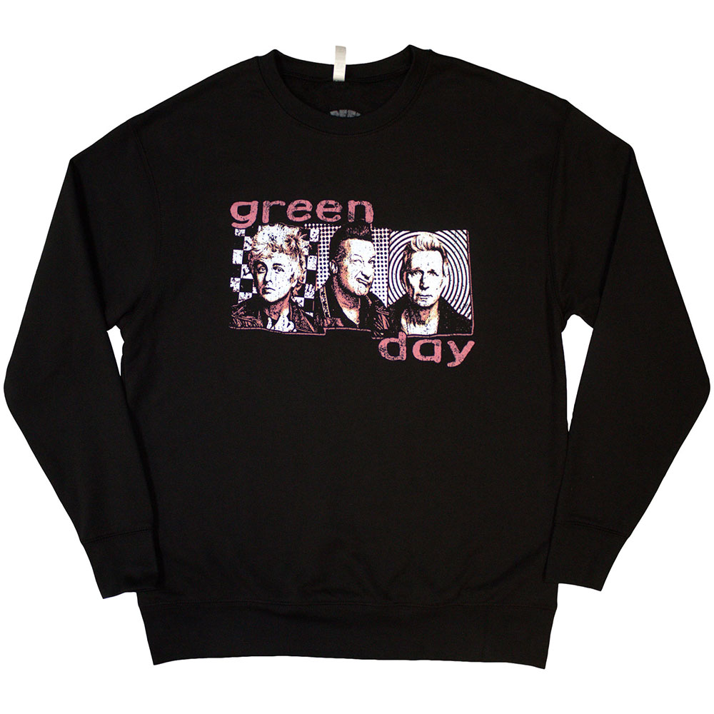 Crewneck Green Day - 80's Summer Photo, Unisex,Čierna,XL