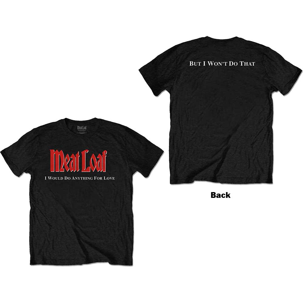 Tričko Meat Loaf - IWDAFLBIWDT, Unisex,Čierna,XXL