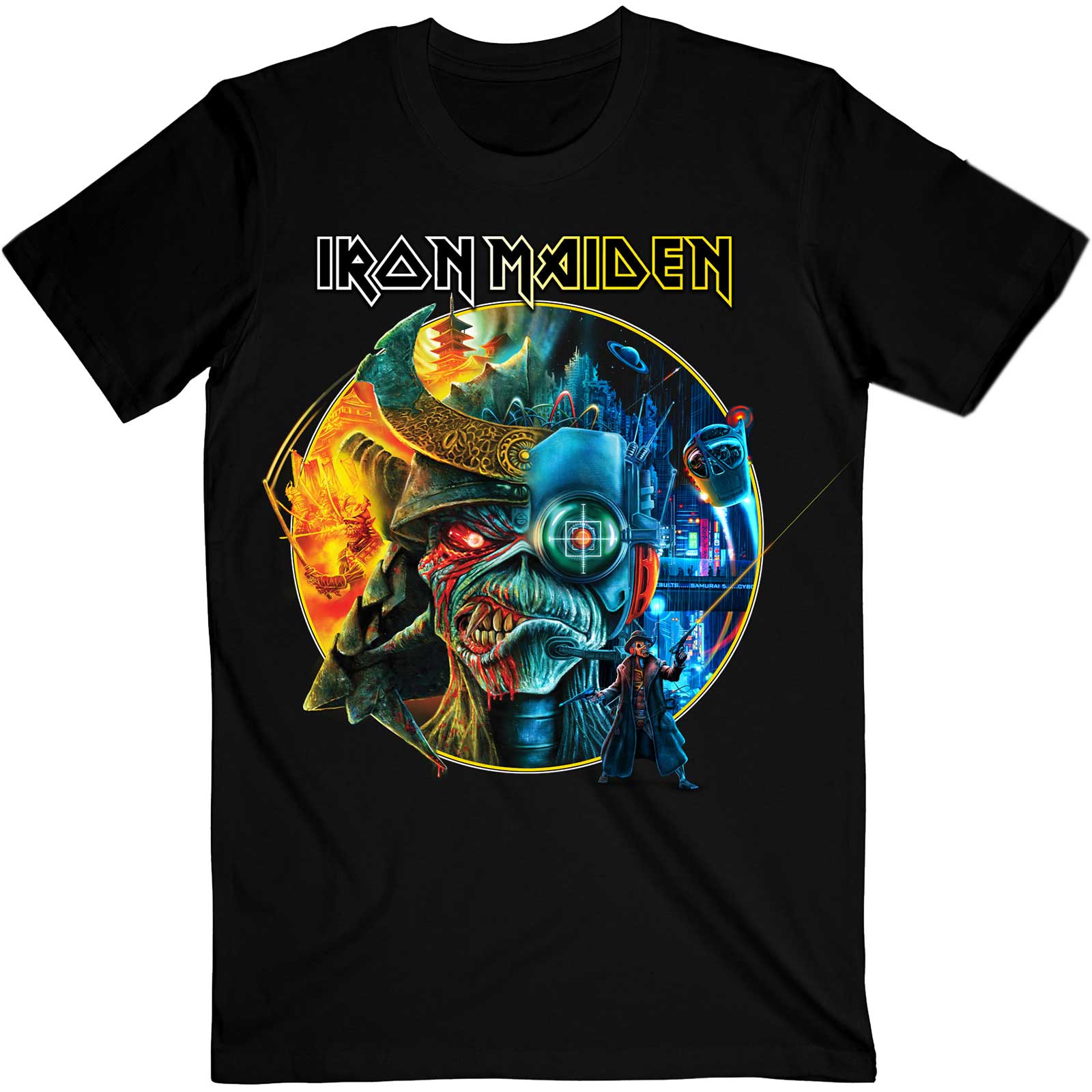 Tričko Iron Maiden - The Future Past Tour '23 Circle Art, Unisex,Čierna,XXL