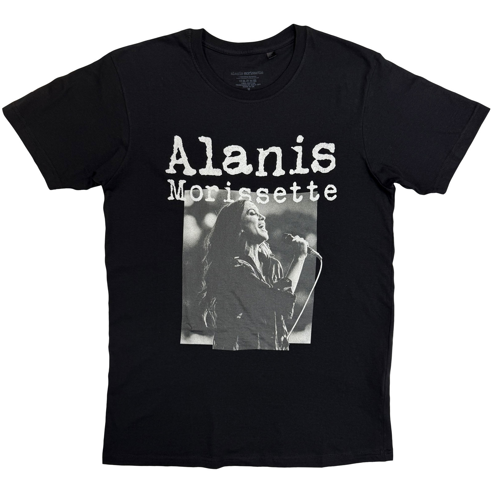 Tričko Alanis Morissette - Singing Photo, Unisex,Čierna,XXL