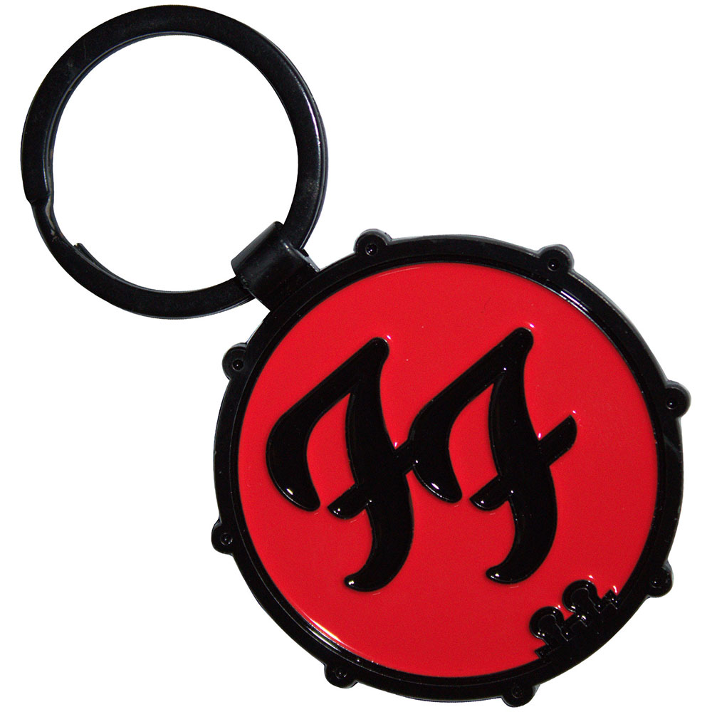 Kľúčenka Foo Fighters - Ff Logo Drum Double-Sided
