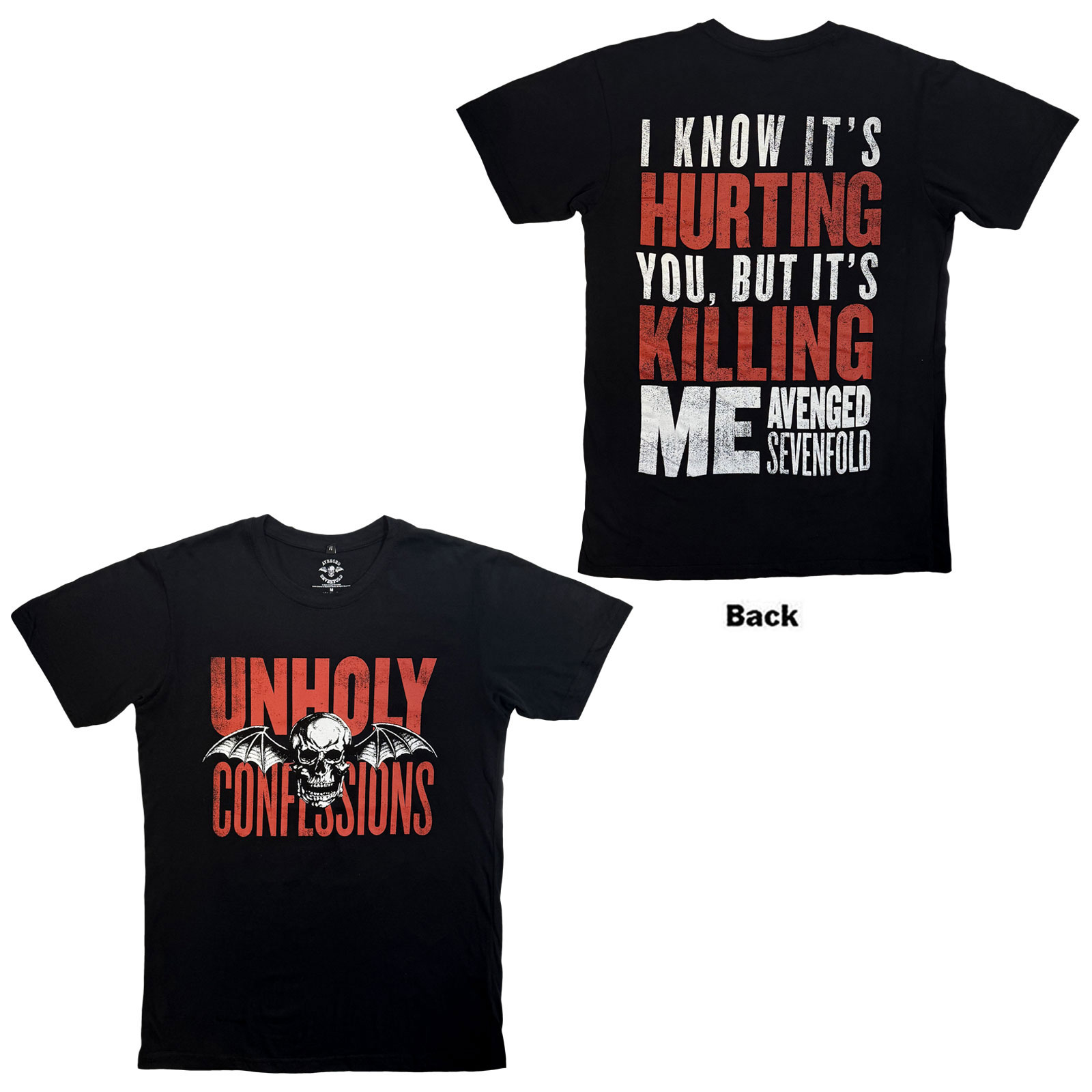 Tričko Avenged Sevenfold - Unholy Confessions, Unisex,Čierna,XL