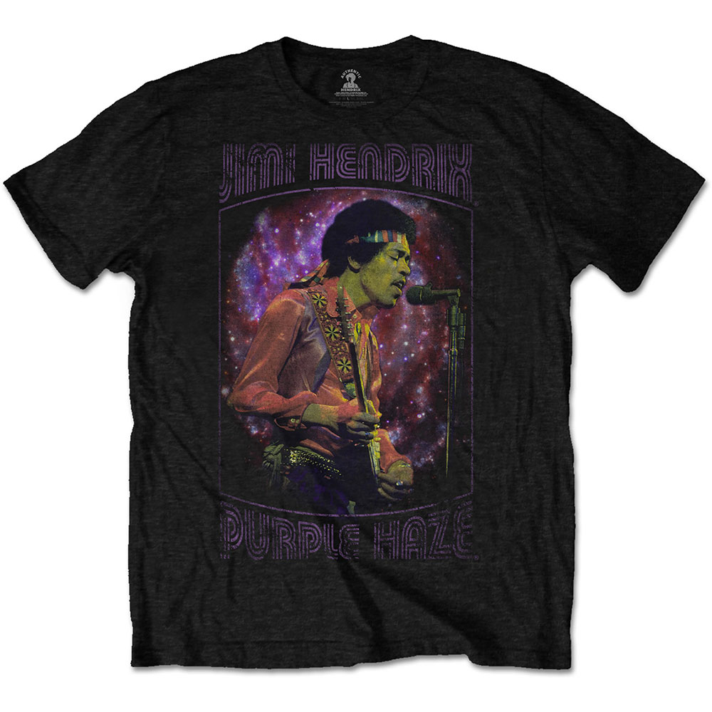 Tričko Jimi Hendrix - Purple Haze Frame, Unisex,Čierna,XL