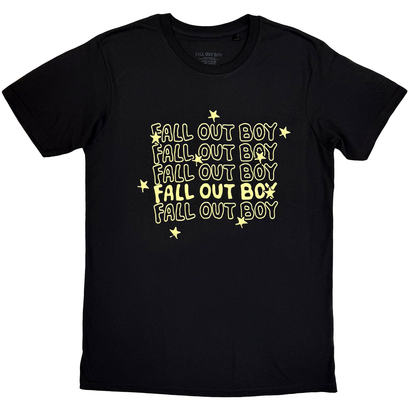 Tričko Fall Out Boy - Logo Repeat, Unisex,Čierna,M