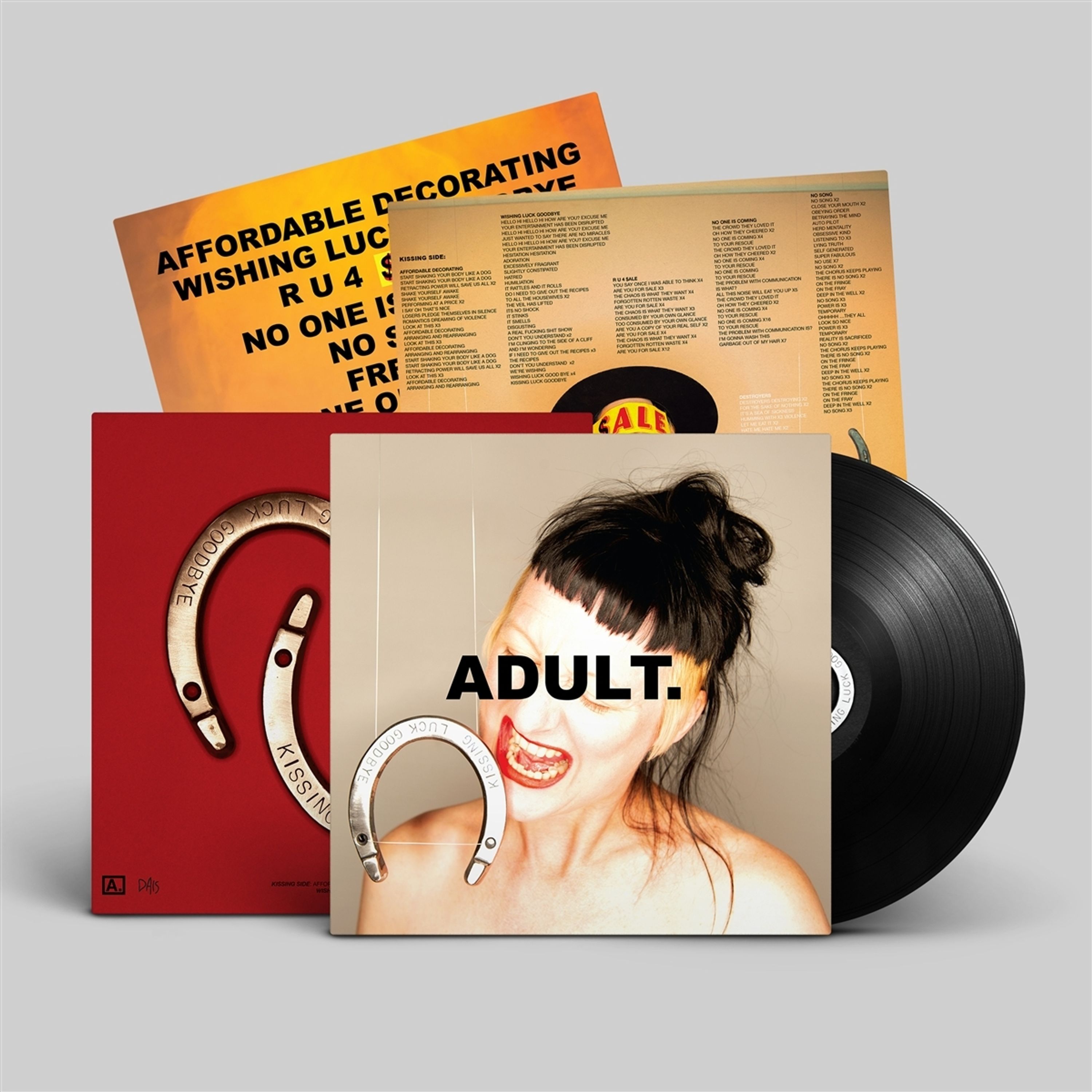 Vinyl ADULT. - KISSING LUCK GOODBYE