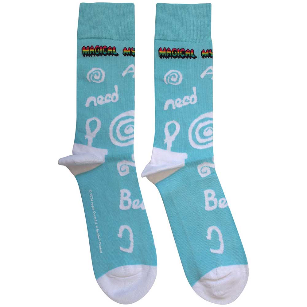 Ponožky The Beatles - Magical Mystery Tour All You Need Is Love, Unisex,Modrá,UK 7 - 11